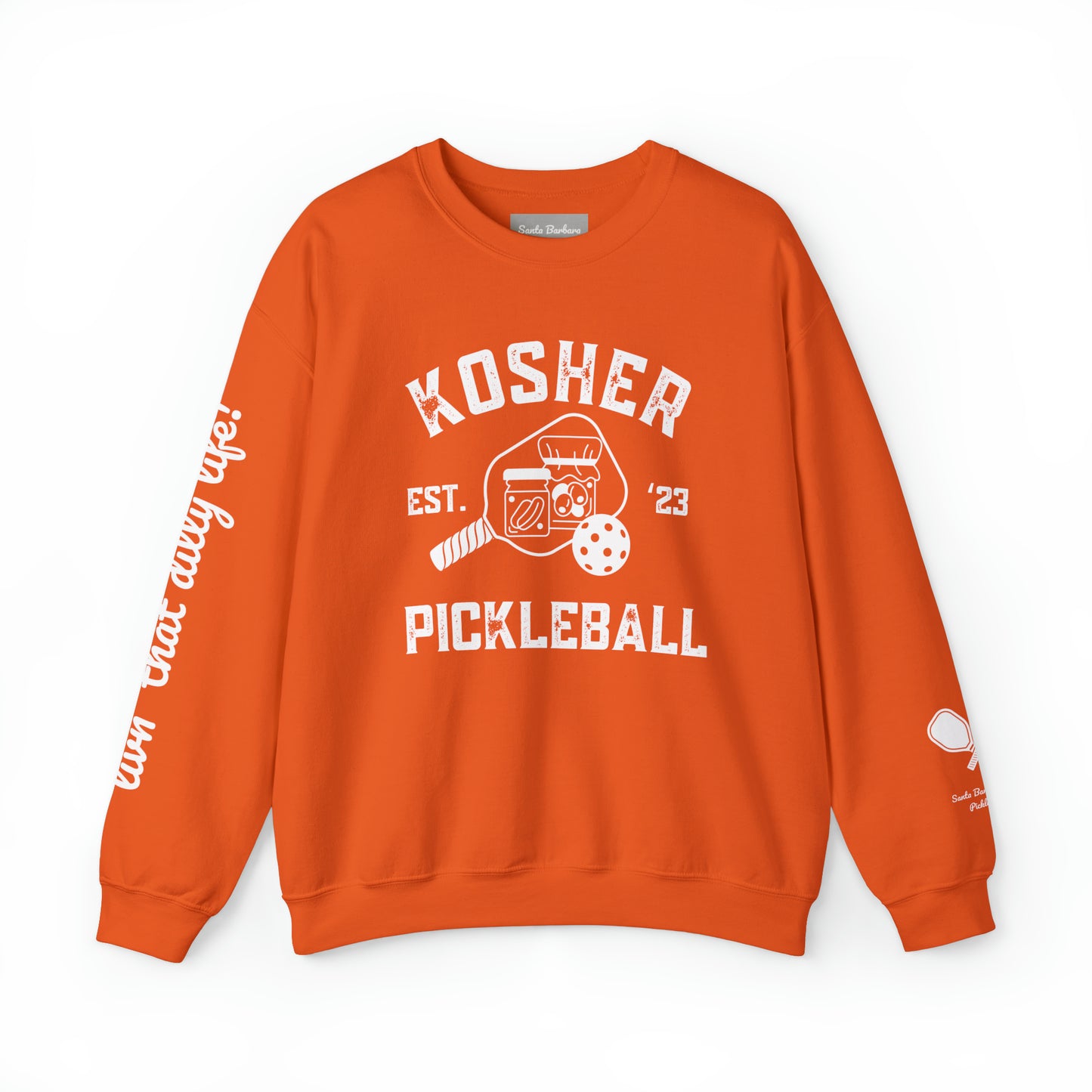 Kosher Pickleball Crew - Livin’ that dilly life! Can add your name to the sleeve please add in notes