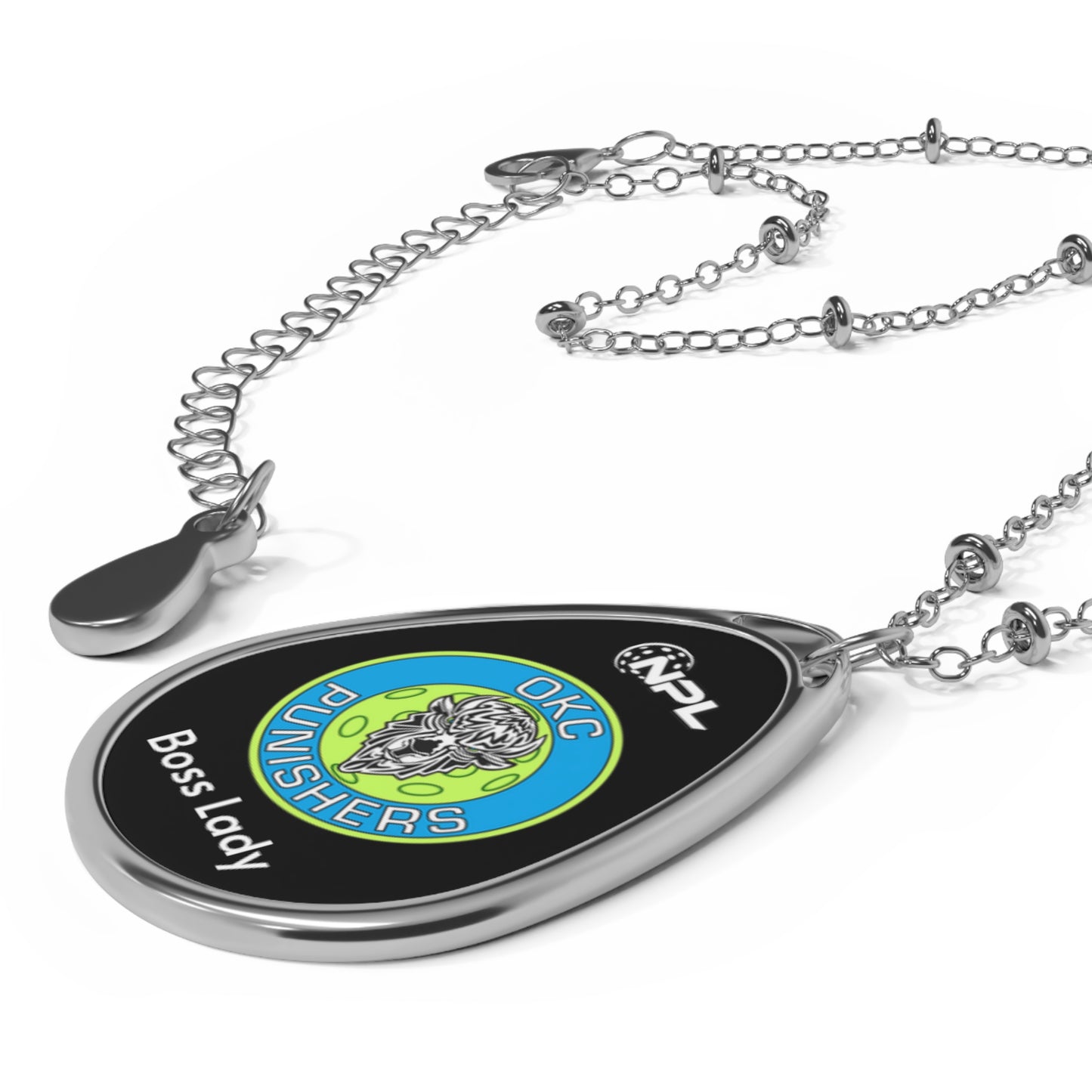 OKC Punishers NPL Team - Customize your silver Necklace