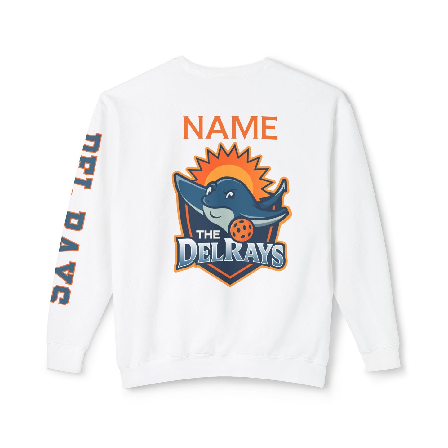 The Del Rays Unisex Extra Lightweight 100% Cotton Crew - Add Name