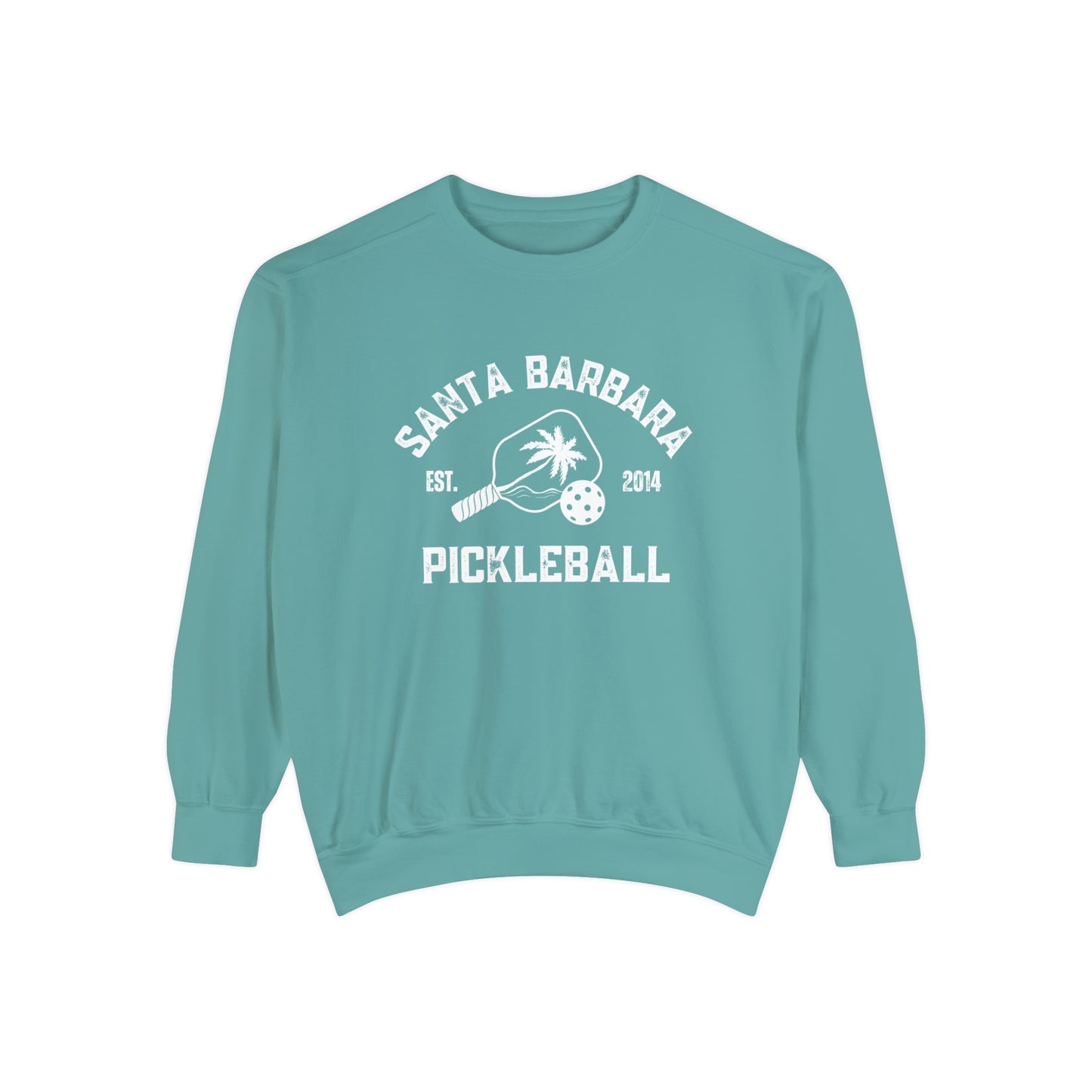 Santa Barbara Pickleball Beachy Comfort Colors -Garment Dyed Crews