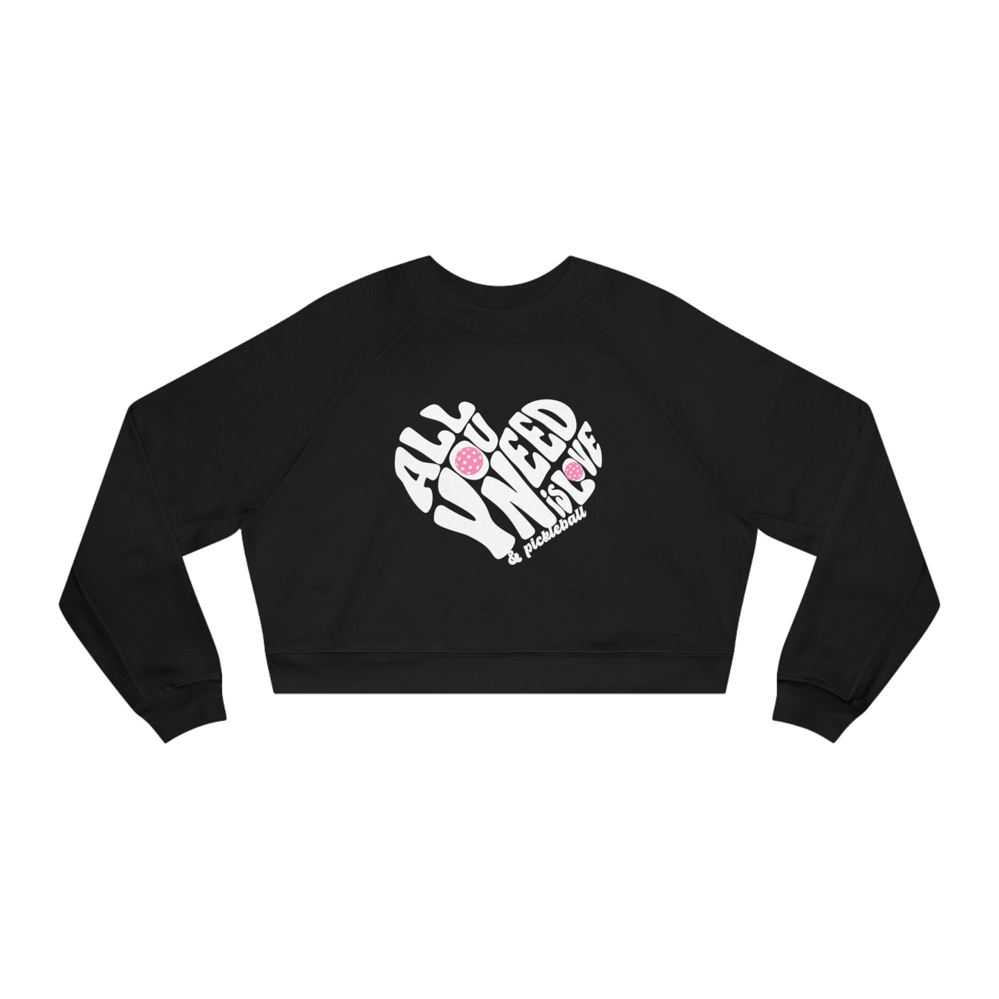All you need is love - Women's Cropped Fleece Pullover