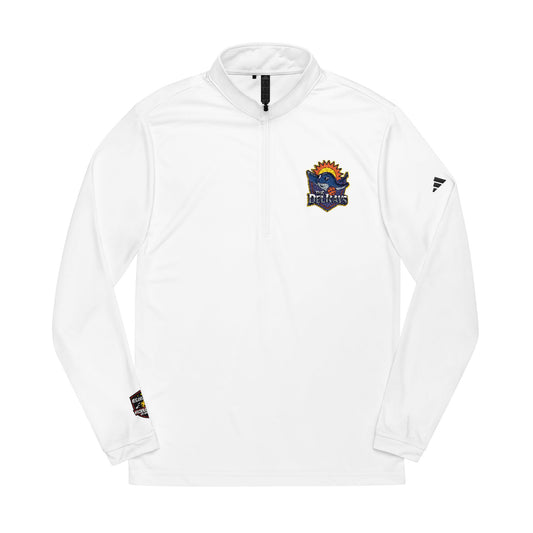 The Del Rays Embroidered Unisex ADIDAS® SPF 50 Quarter-Zip Pullover