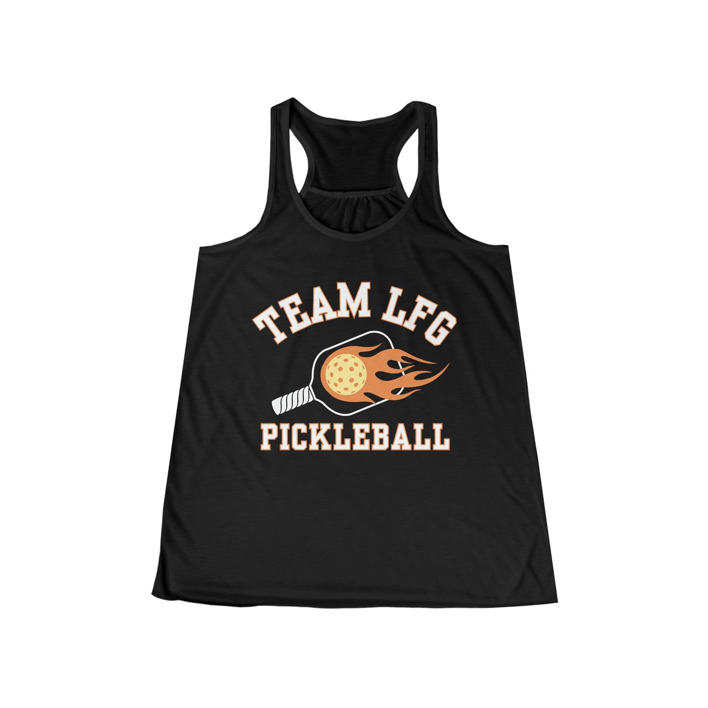 Team LFG Pickleball - Women's Flowy Racerback Tank. Customize back