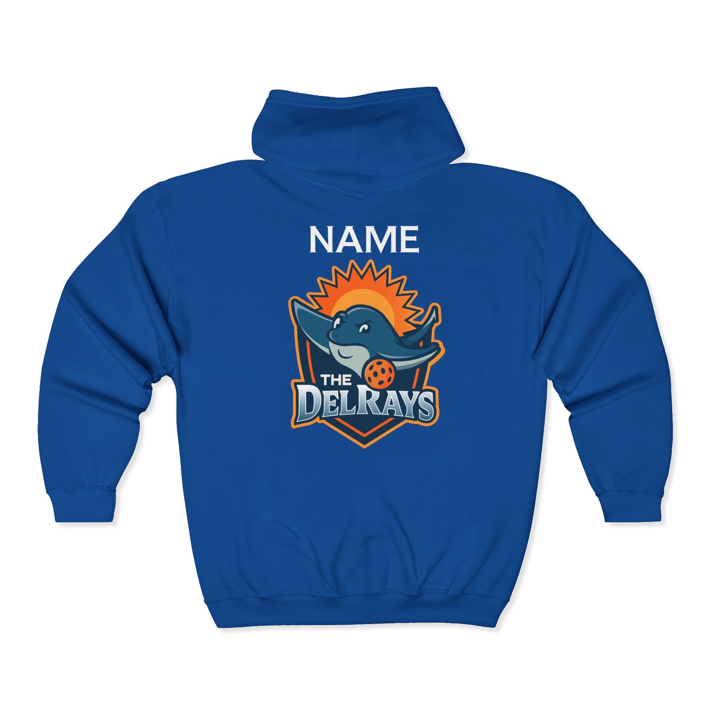 The Del Rays Unisex Zip Up Hoodie - Add name