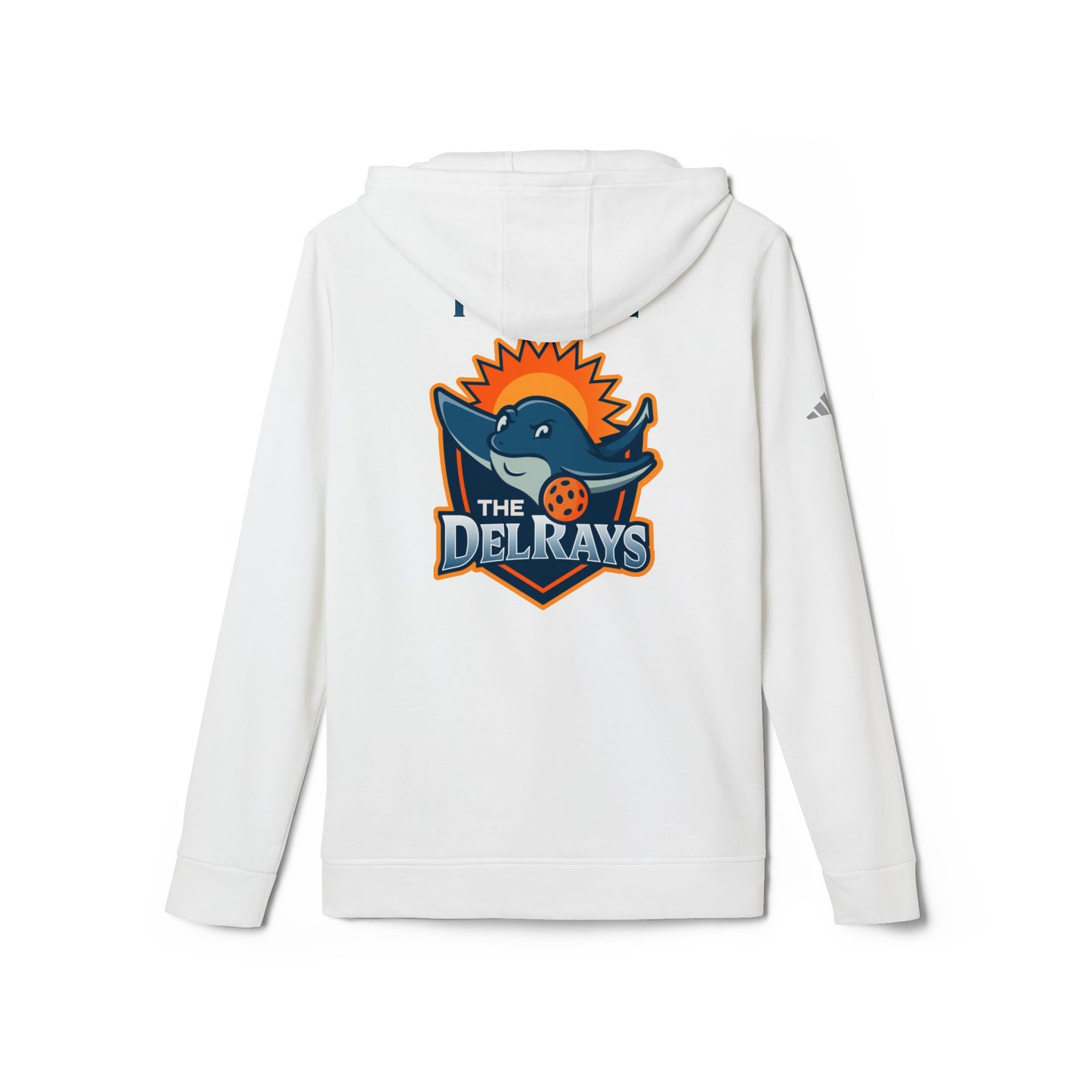 The Del Reys ADIDAS Unisex Fleece Hoodie 60% cotton/40% poly - add name