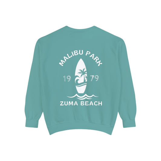 Malibu Park Zuma Beach Crew Comfort Colors - 1979