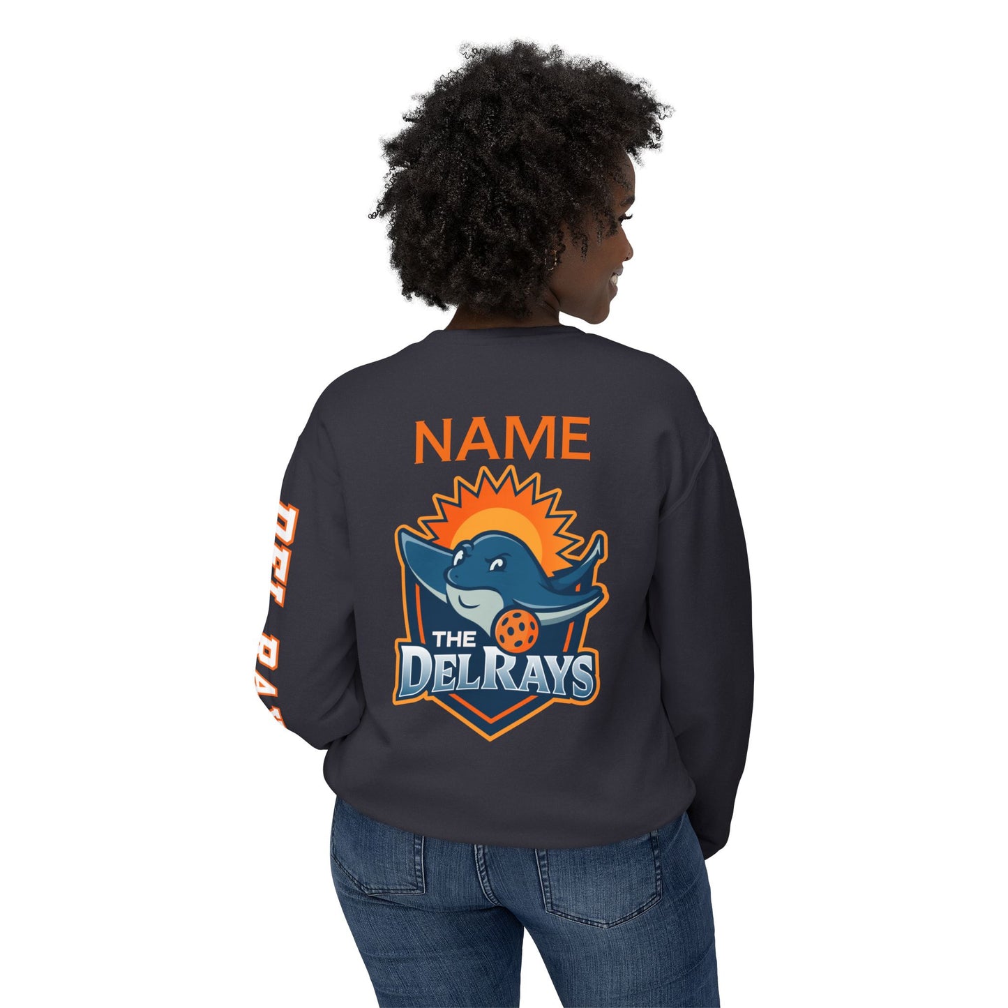 The Del Rays Unisex Extra Lightweight 100% Cotton Crew - Add Name