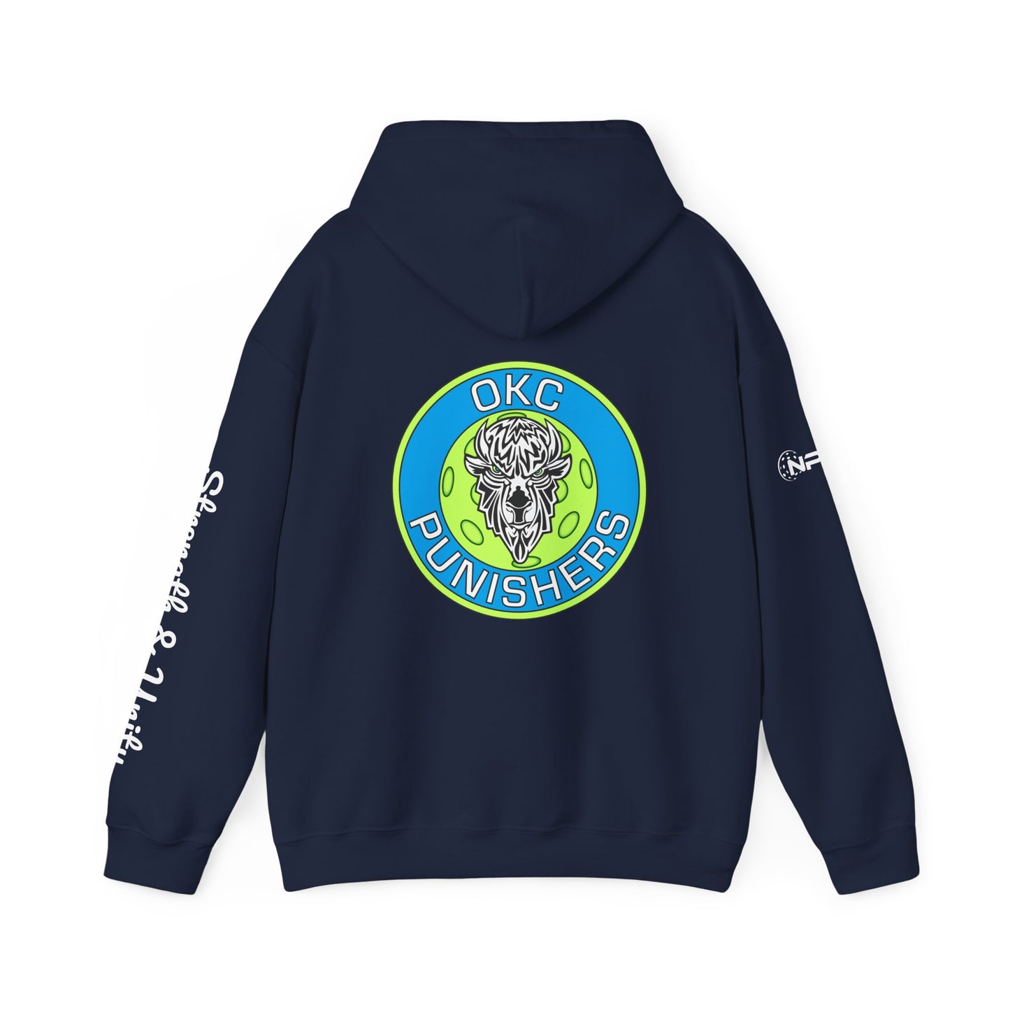 OKC Punishers NPL - Multi Sided Design - Unisex Hoodie - add name sleeve or back