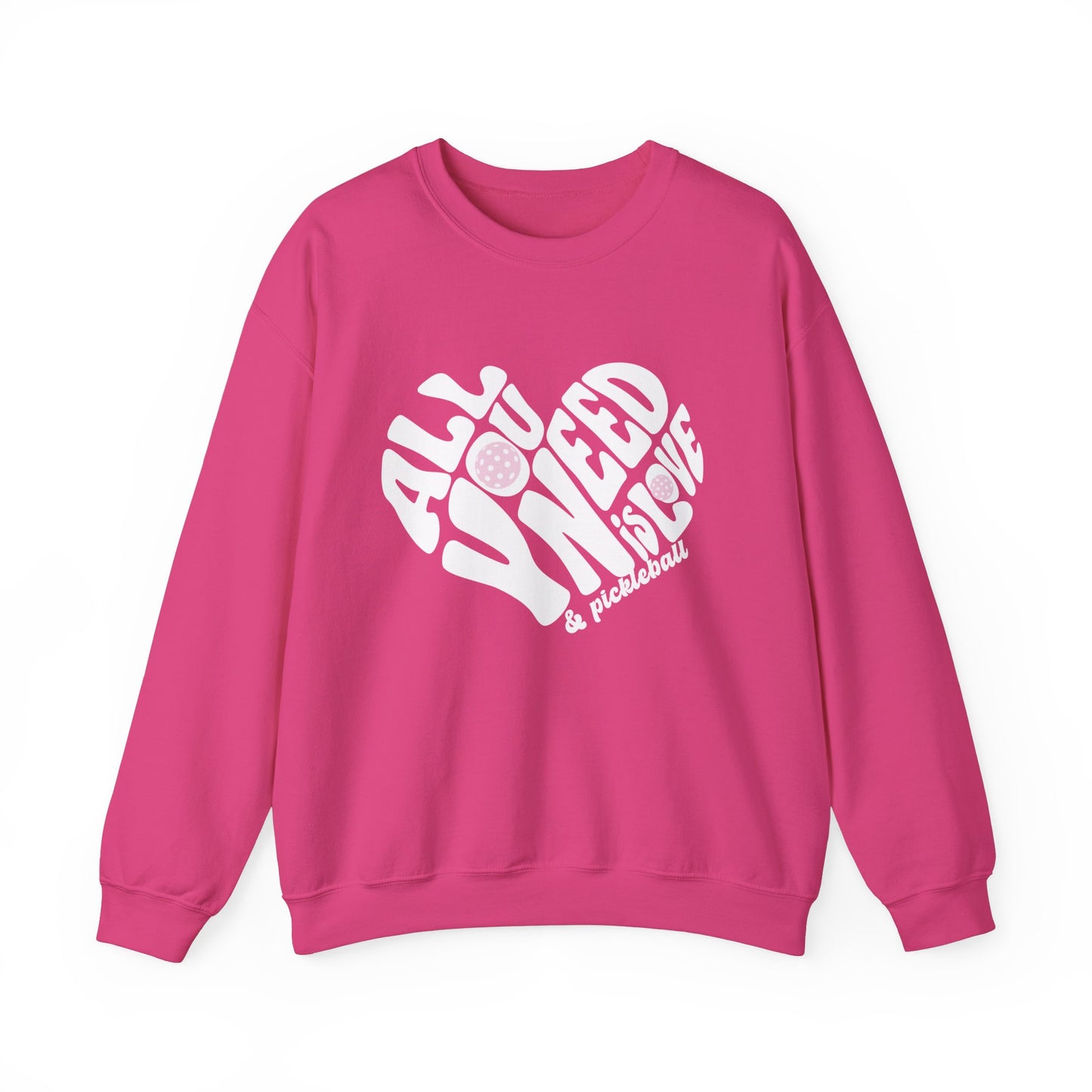 All you need is LOVE - Pink Unisex Crews