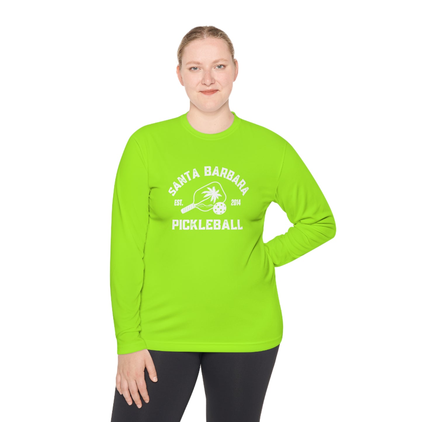 Santa Barbara Pickleball - Unisex Moisture Wicking SPF 40, Lightweight Long Sleeve Tee