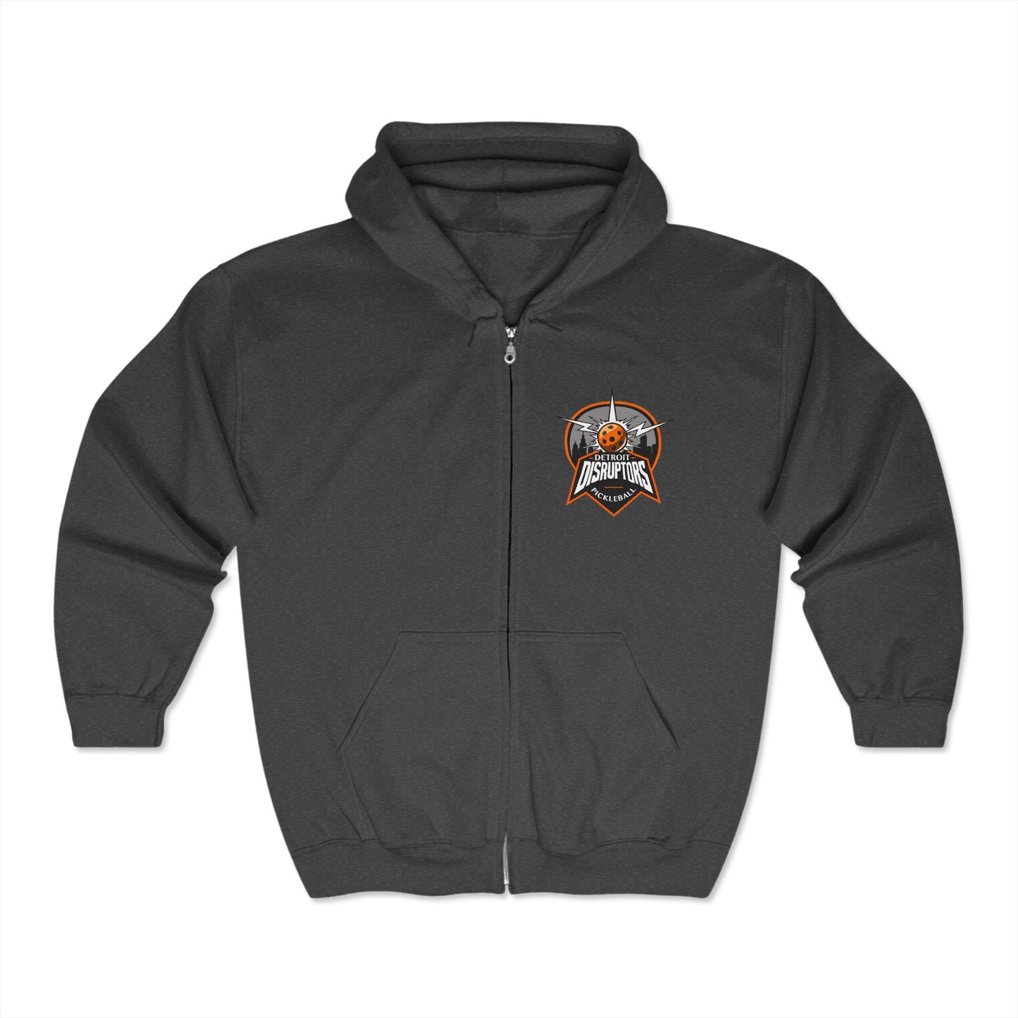 Detroit Disruptors Pickleball Hoodie - Unisex Heavy Blend Full Zip Sweatshirt