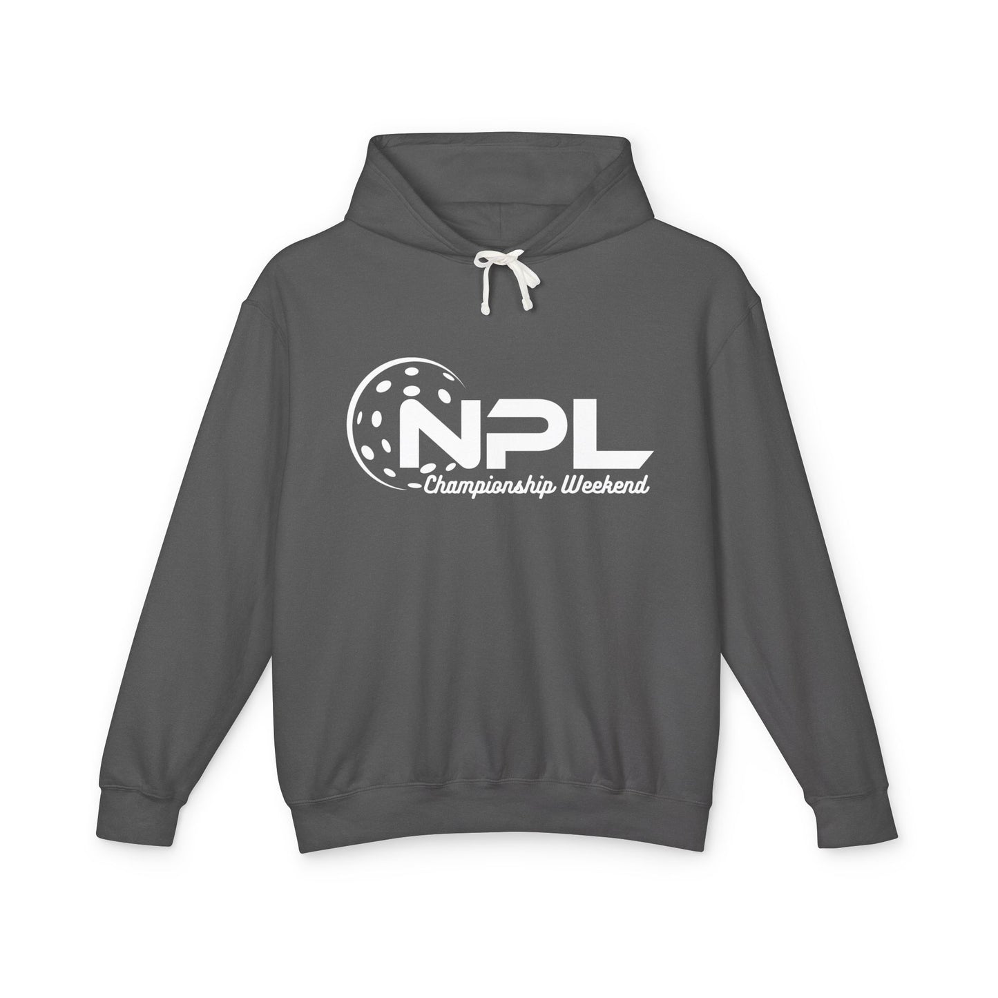 NPL Championship Weekend -Garment Dyed Unisex Lightweight Hoodie - Customize back