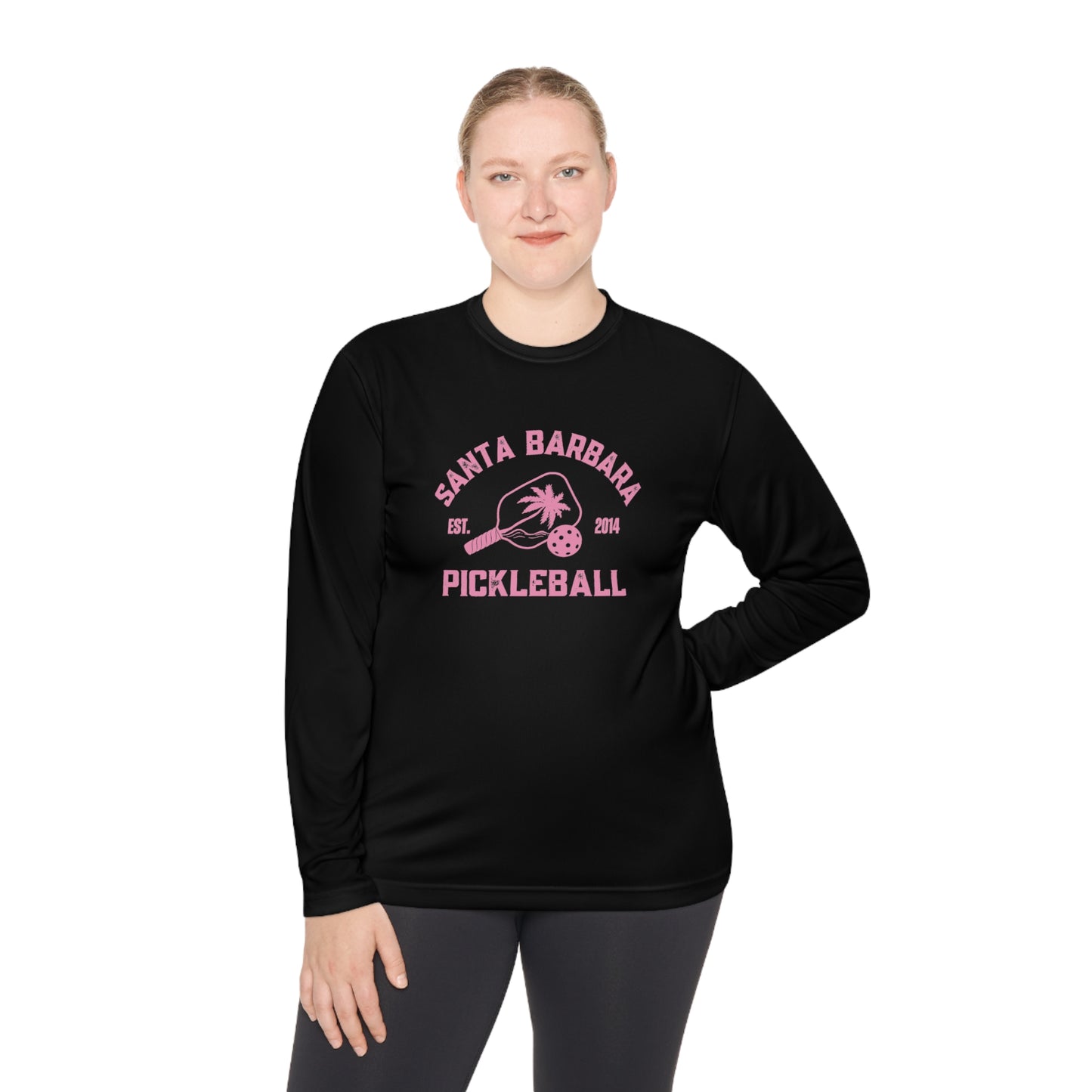 Santa Barbara Pickleball - Unisex Moisture Wicking SPF 40, Lightweight Long Sleeve Tee