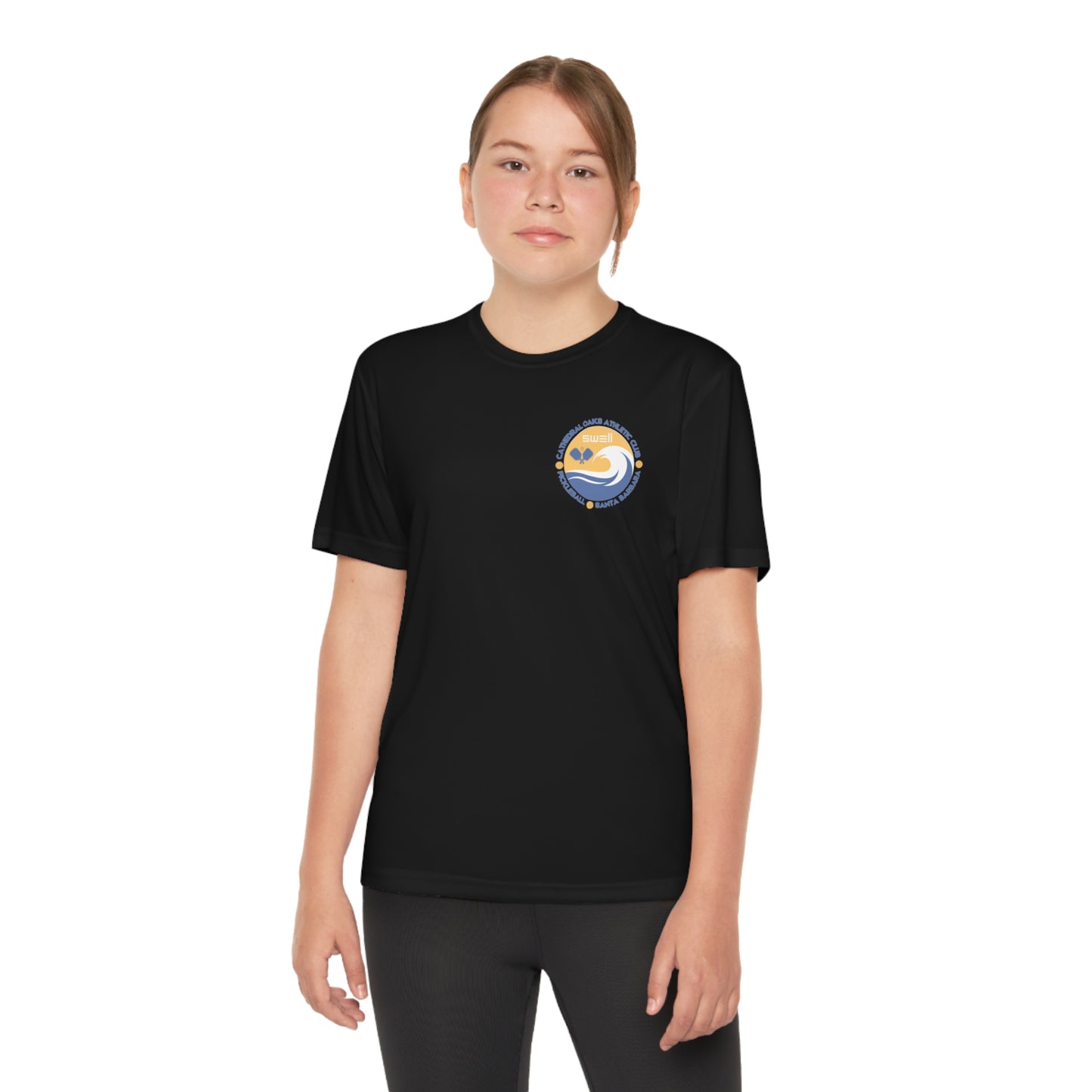 Cathedral Oaks - SWELL - Pickleball -Youth Competitor Tee - can add name