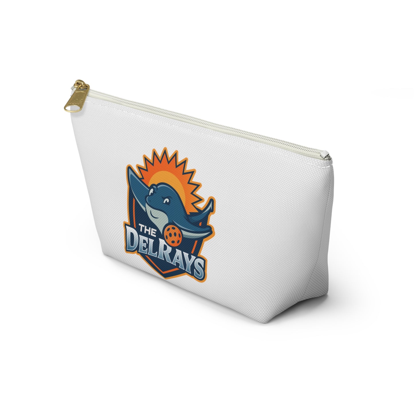 The Del Rays/US Legends Pickleball 1 sided logo-Personalized Accessory Pouch w T-bottom