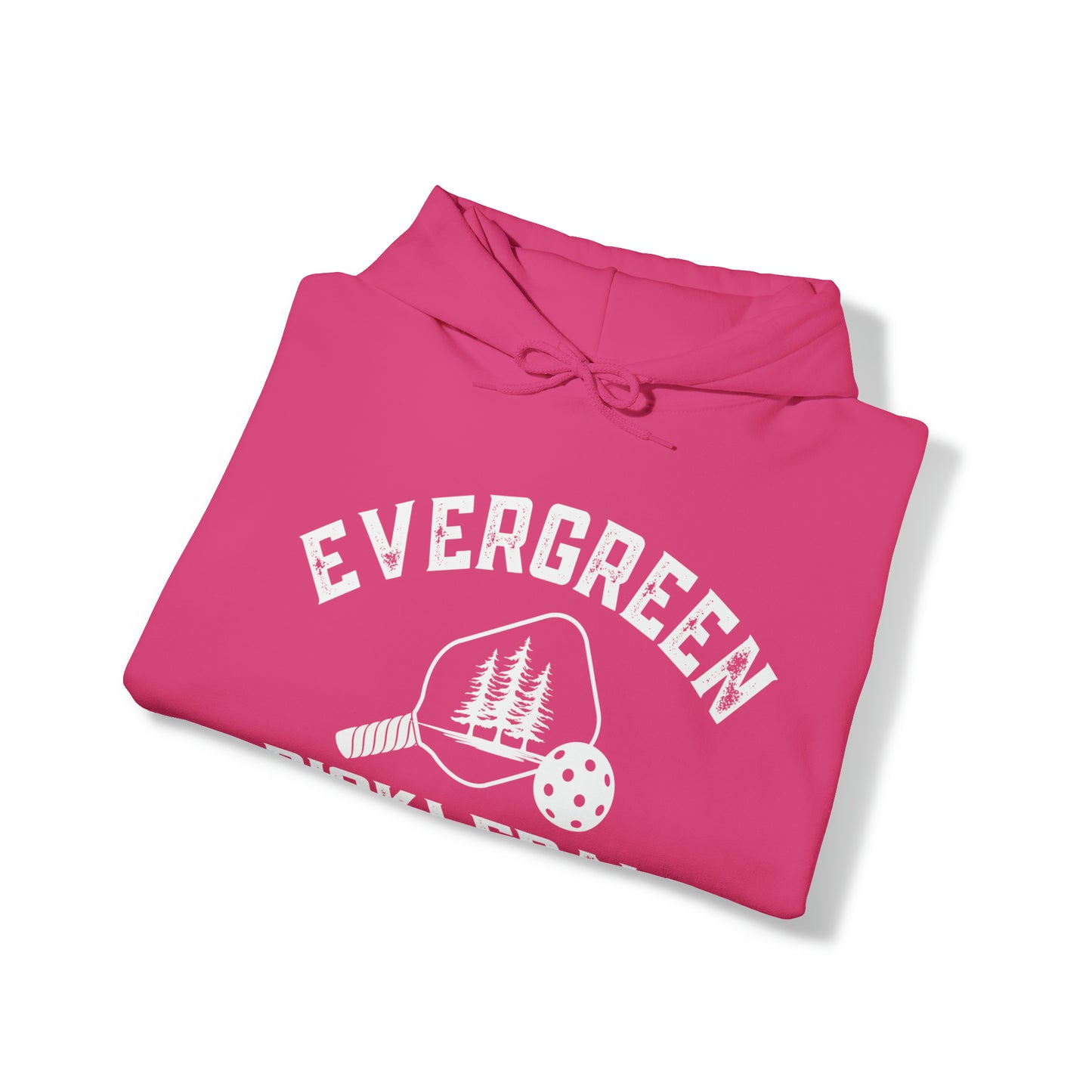 Evergreen Pickleball — Customize Me Hoodie. Add to sleeves and back! Unisex Heavy Blend™ Hooded Sweatshirt