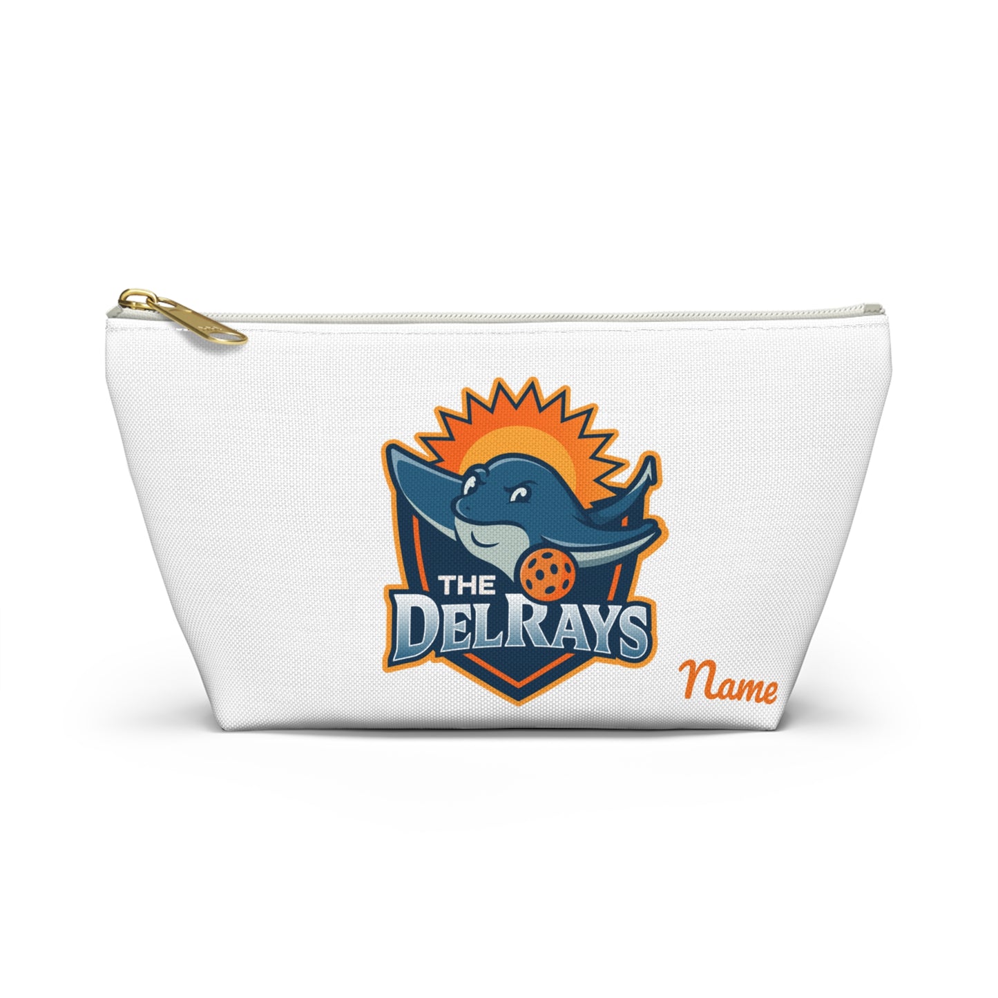 The Del Rays/US Legends Pickleball 2 sided logos -Personalized Accessory Pouch w T-bottom