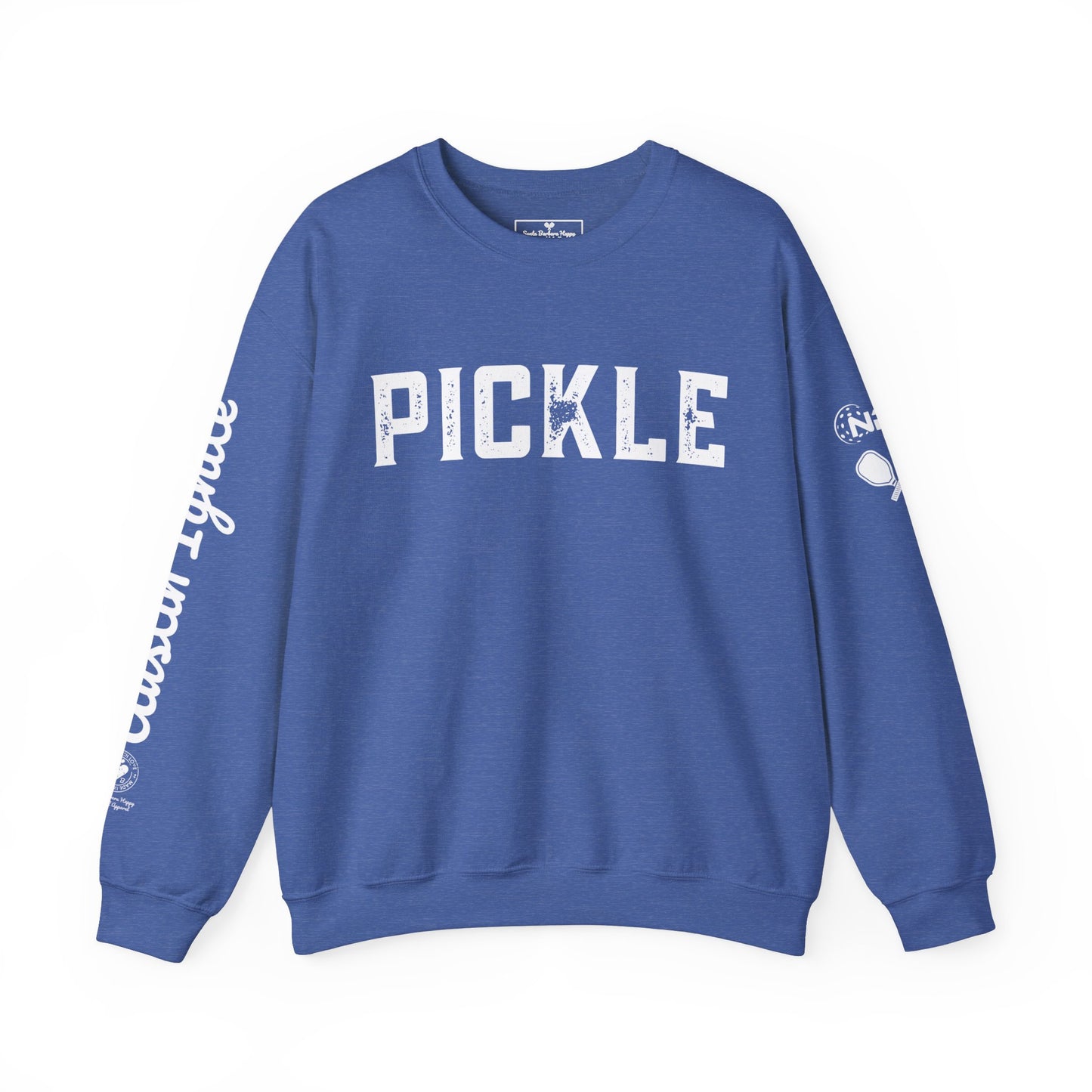 PICKLE w/ Austin Ignite NPL Team in script - custom Crew - personalize sleeve and or back