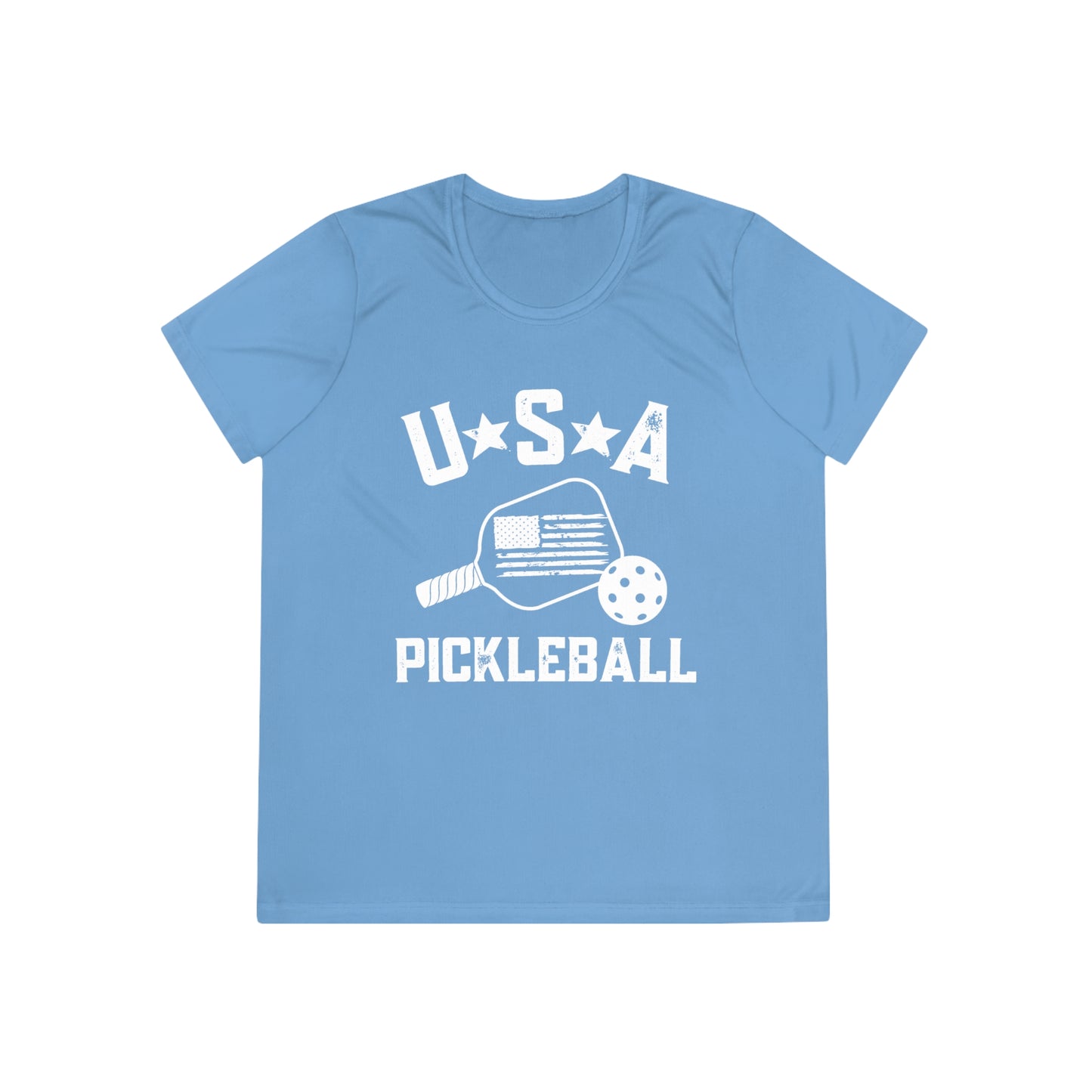 USA Pickleball - Ladies Fit SPFb 40 Moisture-wicking Competitor Tee