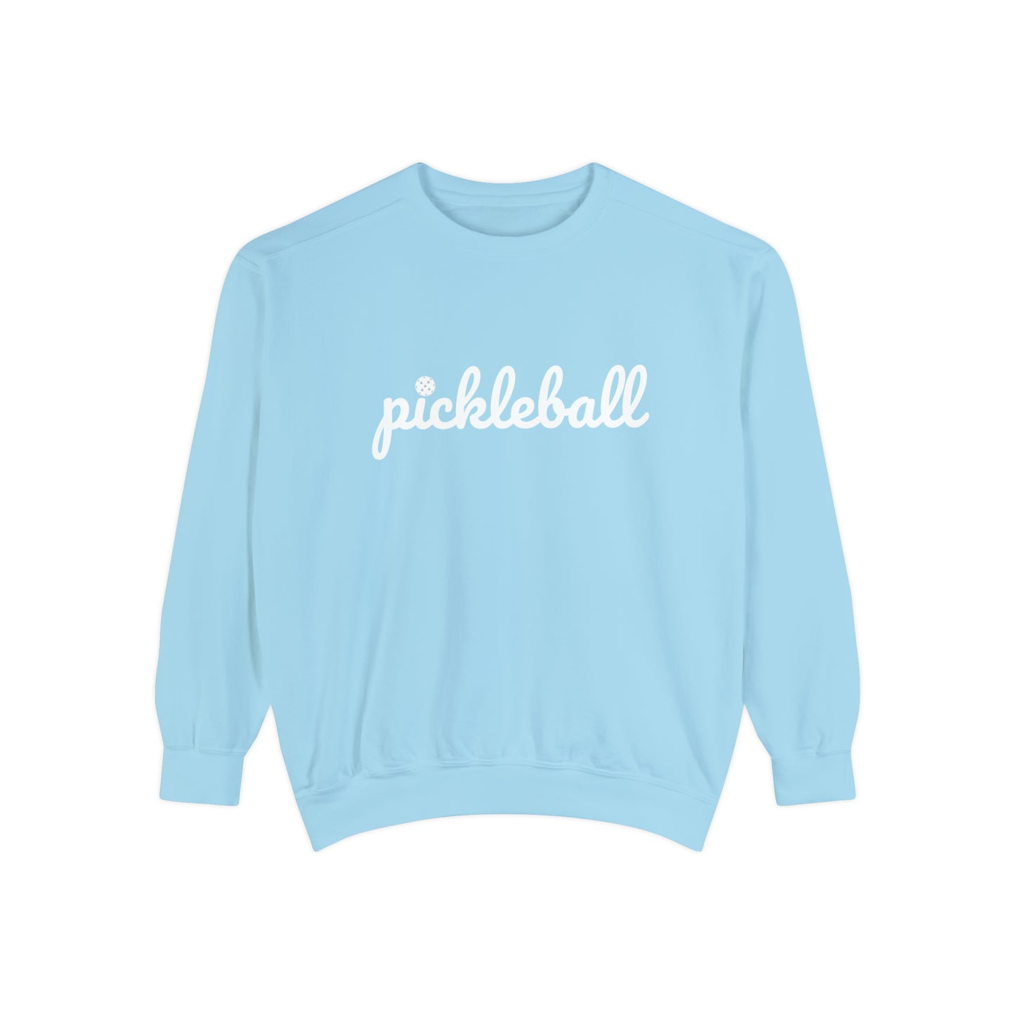 Kara’s Pickleball Script w/ Ball - unisex garment dyed crew. - Comfort Colors
