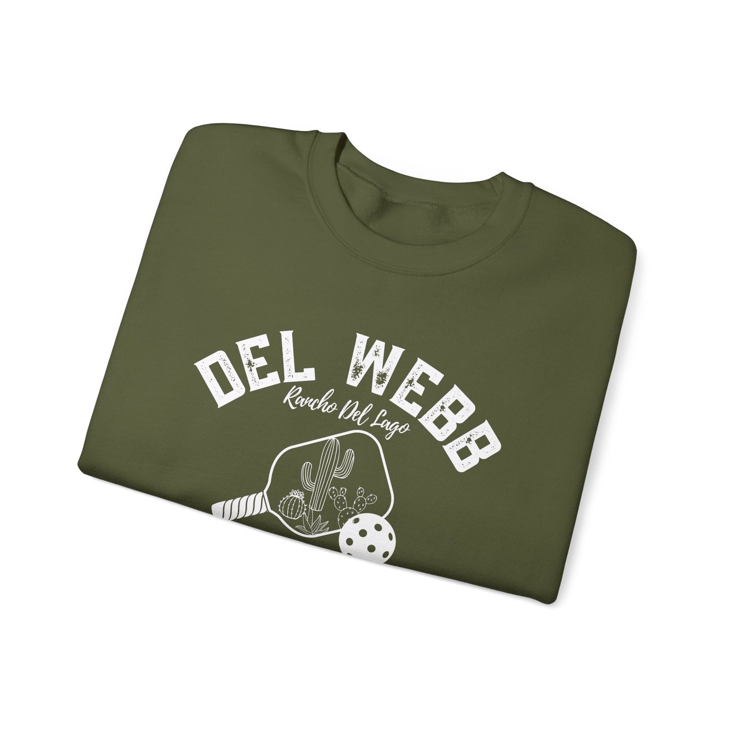 Del Webb Pickleball Beachy Style - Dink in the Desert - Unisex Crew -Can add name to sleeve with paddles