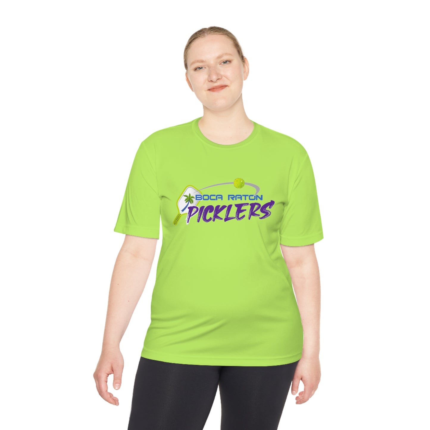 Boca Raton Picklers NPL Team - Unisex (fuller cut) Moisture Wicking T - customize back