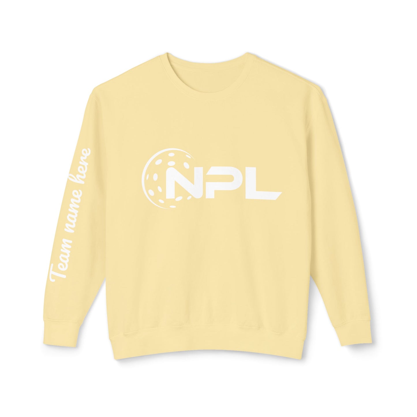 NPL Customize Any Side Unisex Lightweight Garment Dyed Crew
