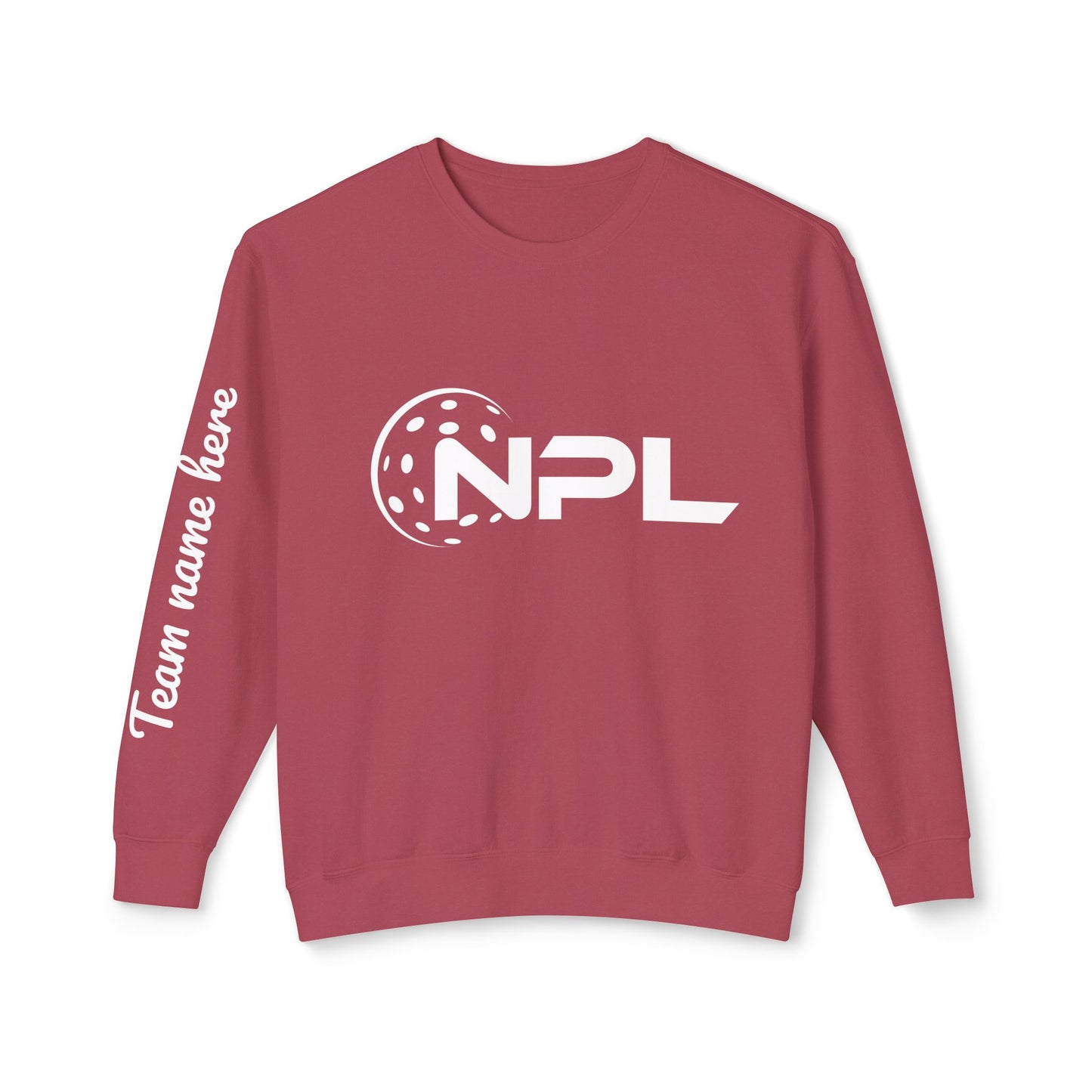 NPL Customize Any Side Unisex Lightweight Garment Dyed Crew