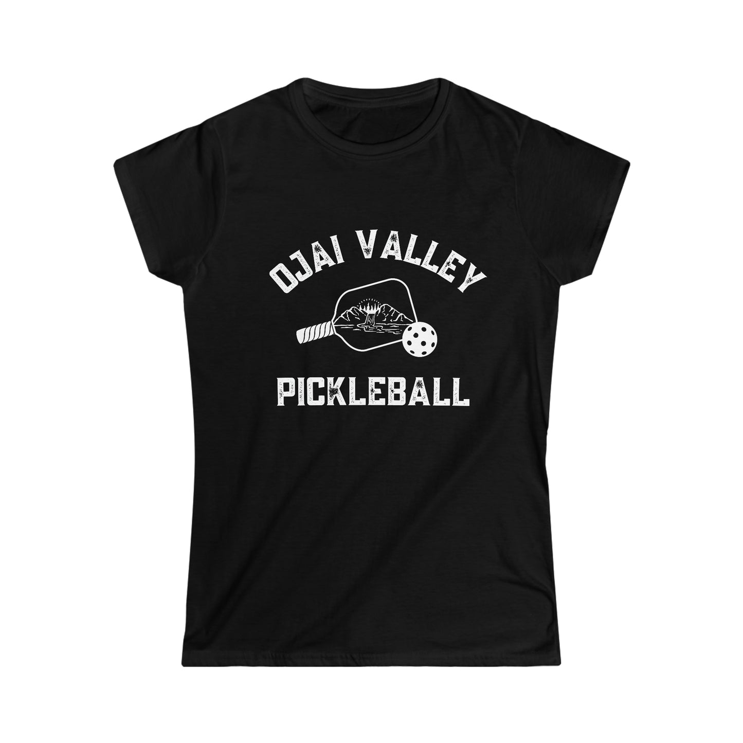 Ojai Valley Pickleball Women's Softstyle Tee