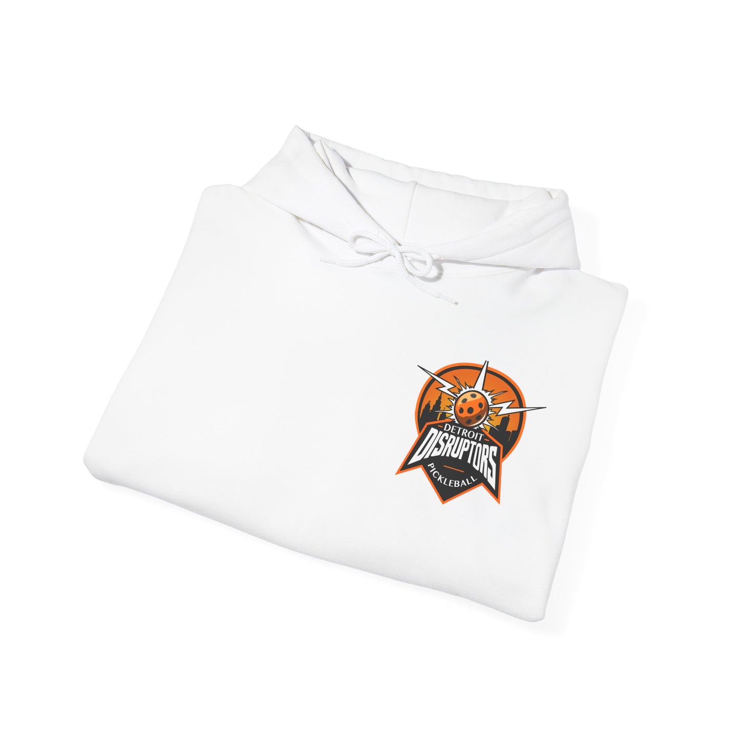Detroit Disruptors Unisex Hoodie - Customize Sleeve or Back w/ Name - 50% cotton/poly (add in instructions)