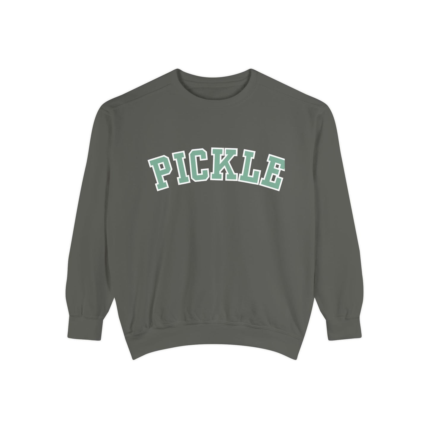 PICKLE Garment Dyed Collegiate - Medium Weight Crew - can customize back