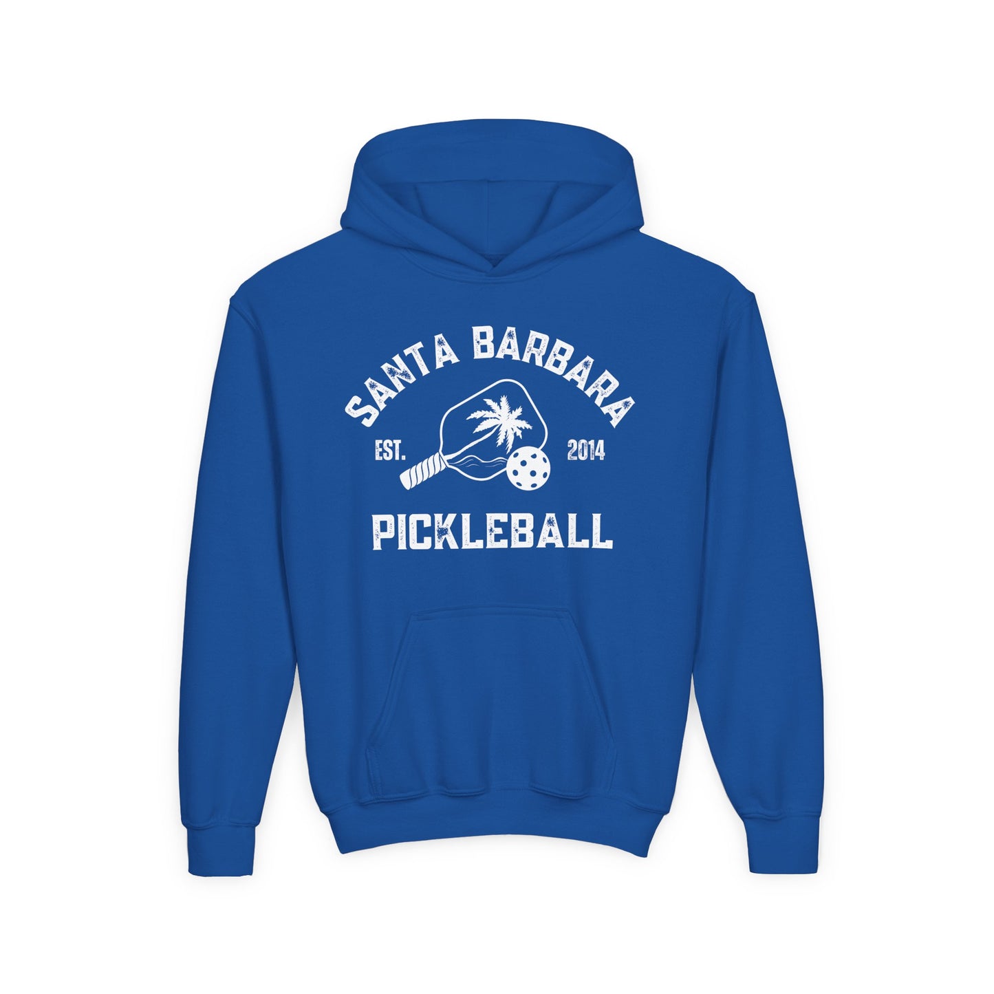 Santa Barbara Pickleball - Youth Heavy Blend Hoodie - add name back