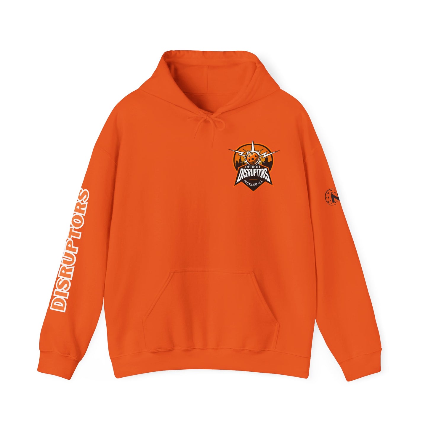 Detroit Disruptors Unisex Hoodie - Customize Sleeve or Back w/ Name - 50% cotton/poly (add in instructions)