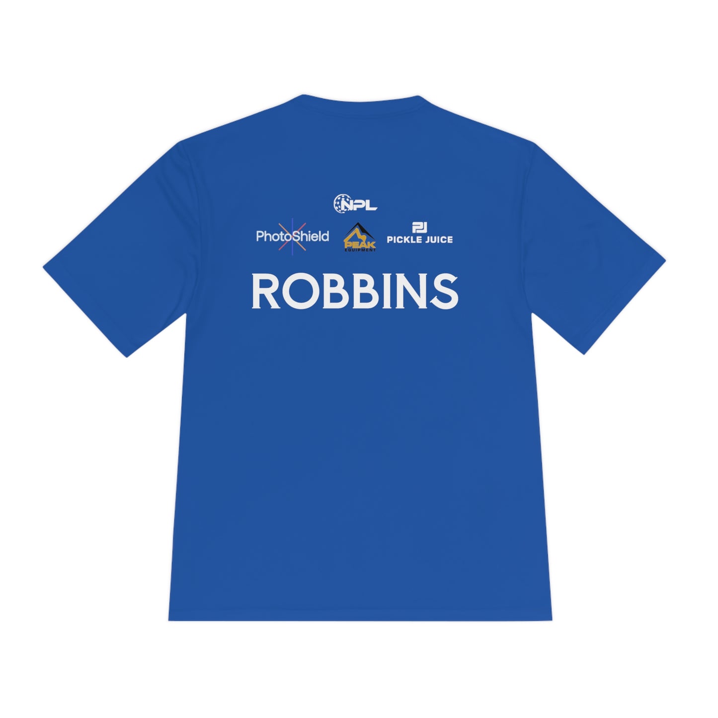 Robbin’s Men’s Sponsor Princeton Bruisers - NPL Team Unisex Moisture Wicking Tee, SPF 40