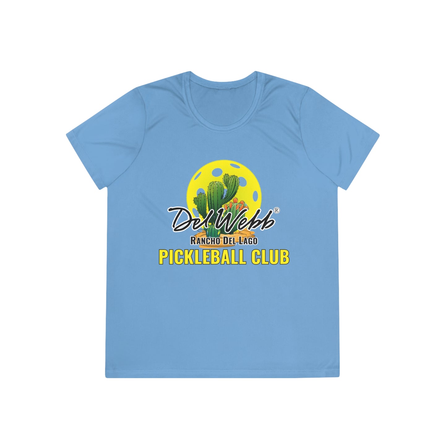 Del Webb Pickleball - Moisture Wicking, SPF 40, Ladies Competitor Tee