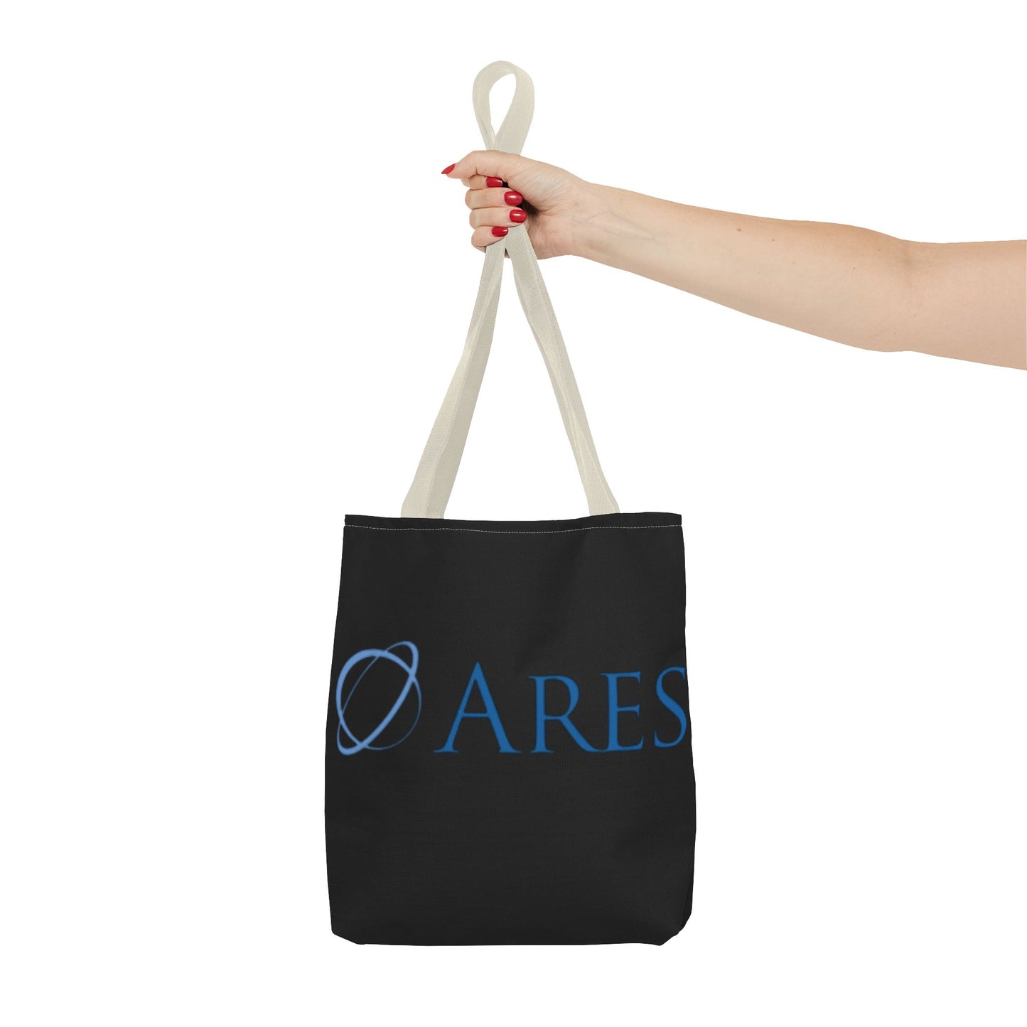 Ares Logo Tote Bag - Stylish Black Carryall for Everyday Use