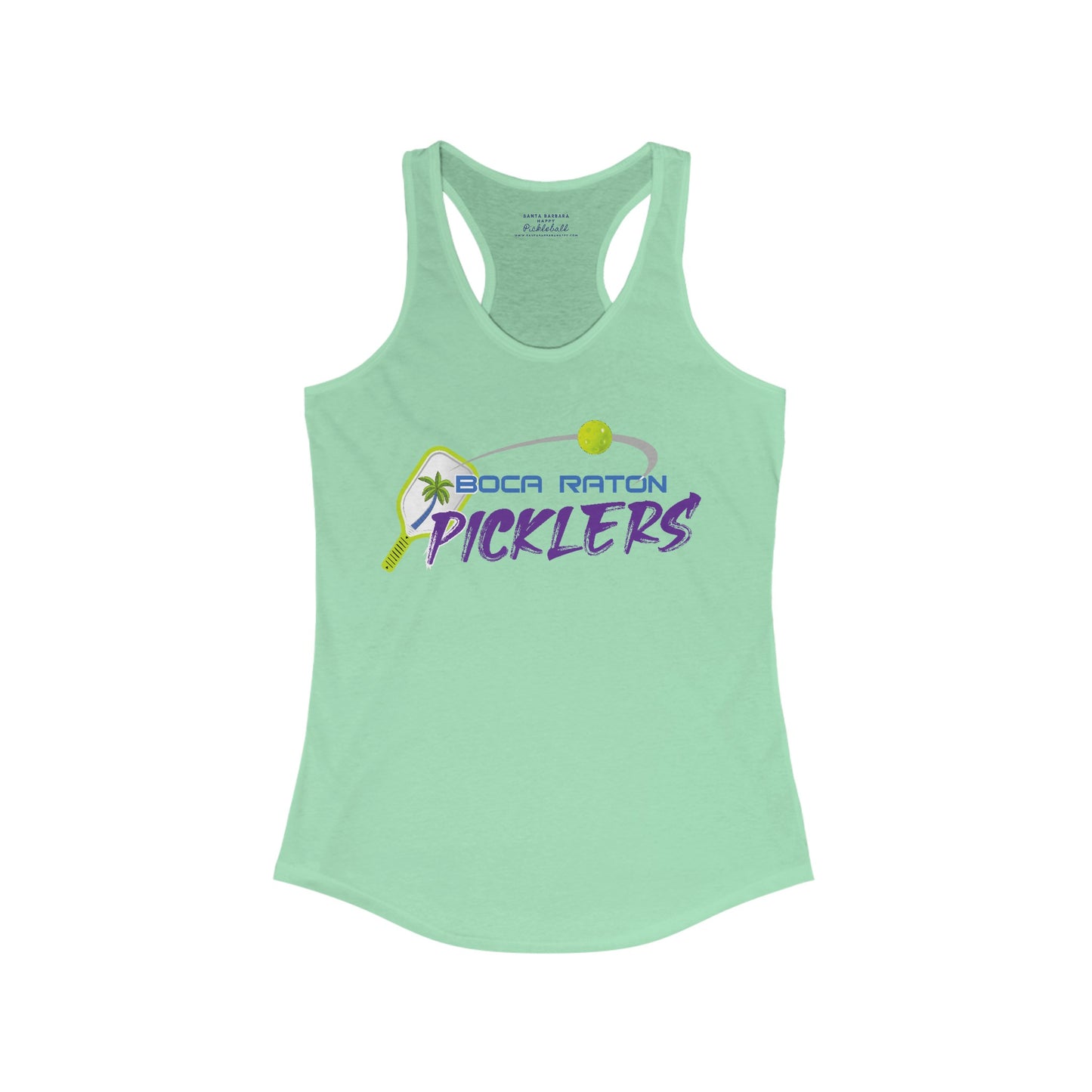 Boca Picklers Tank - Women's Ideal Racerback Tank 60/40 (Can add name back)