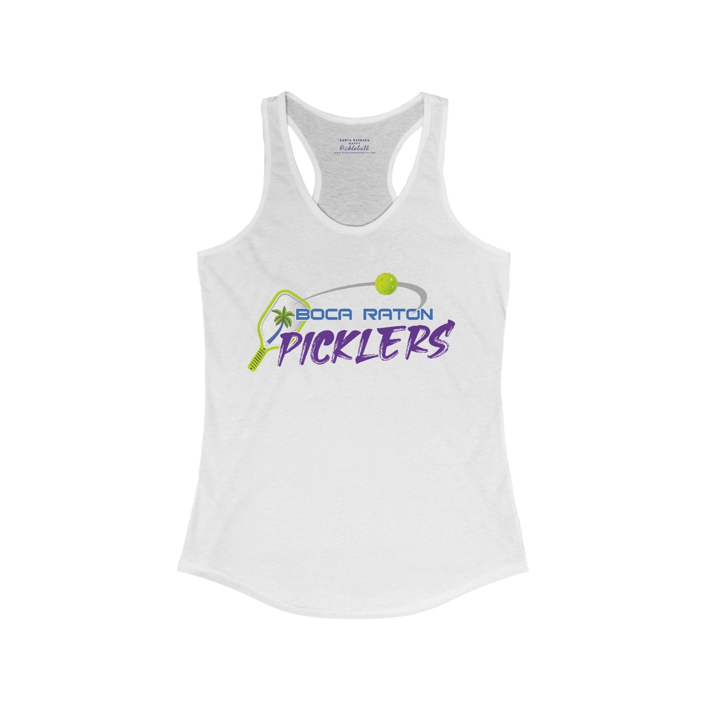 Boca Picklers Tank - Women's Ideal Racerback Tank 60/40 (Can add name back)