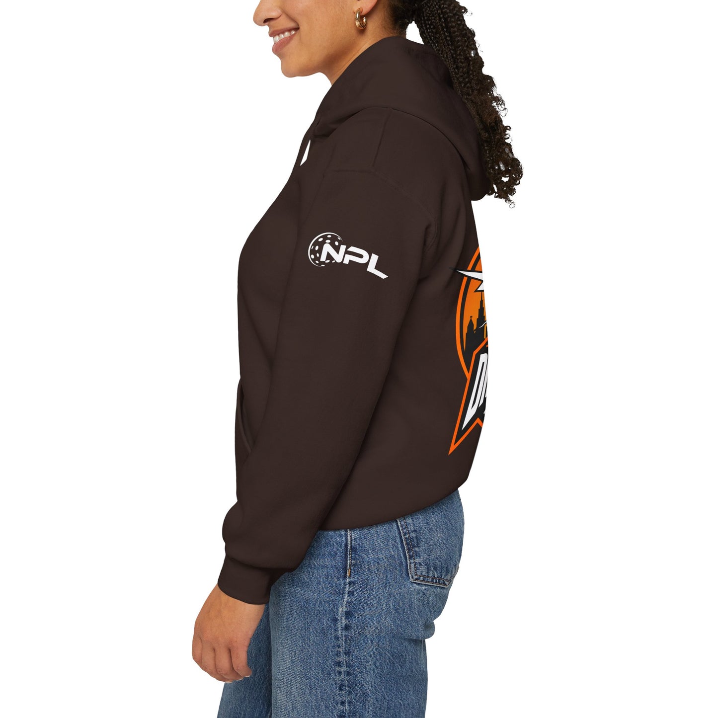 Detroit Disruptors Unisex Hoodie - Customize Sleeve or Back w/ Name - 50% cotton/poly (add in instructions)