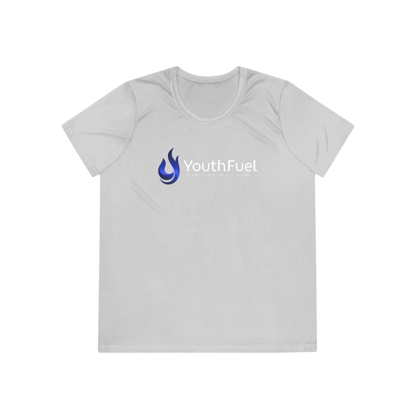 YouthFuel - SPF 40, Ladies Moisture Wicking Competitor Tee (Gamma Logo added)