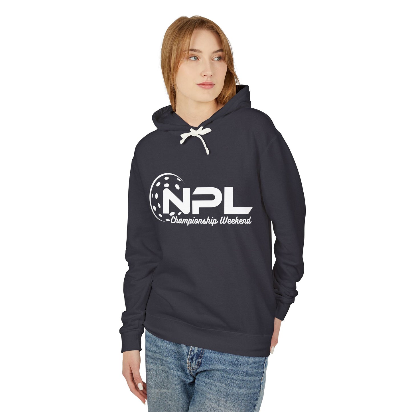 NPL Championship Weekend -Garment Dyed Unisex Lightweight Hoodie - Customize back