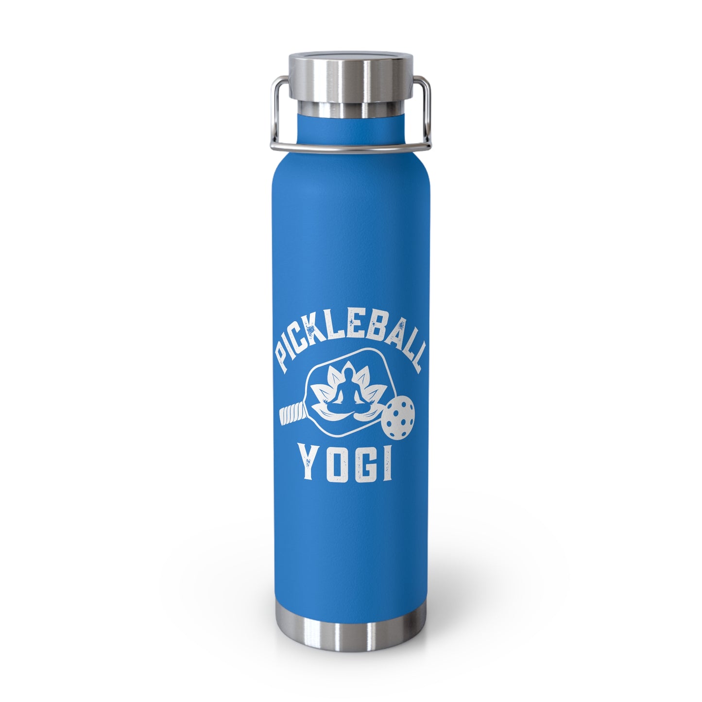 Pickleball Yogi - Copper Vacuum Insulated Bottle, 22oz