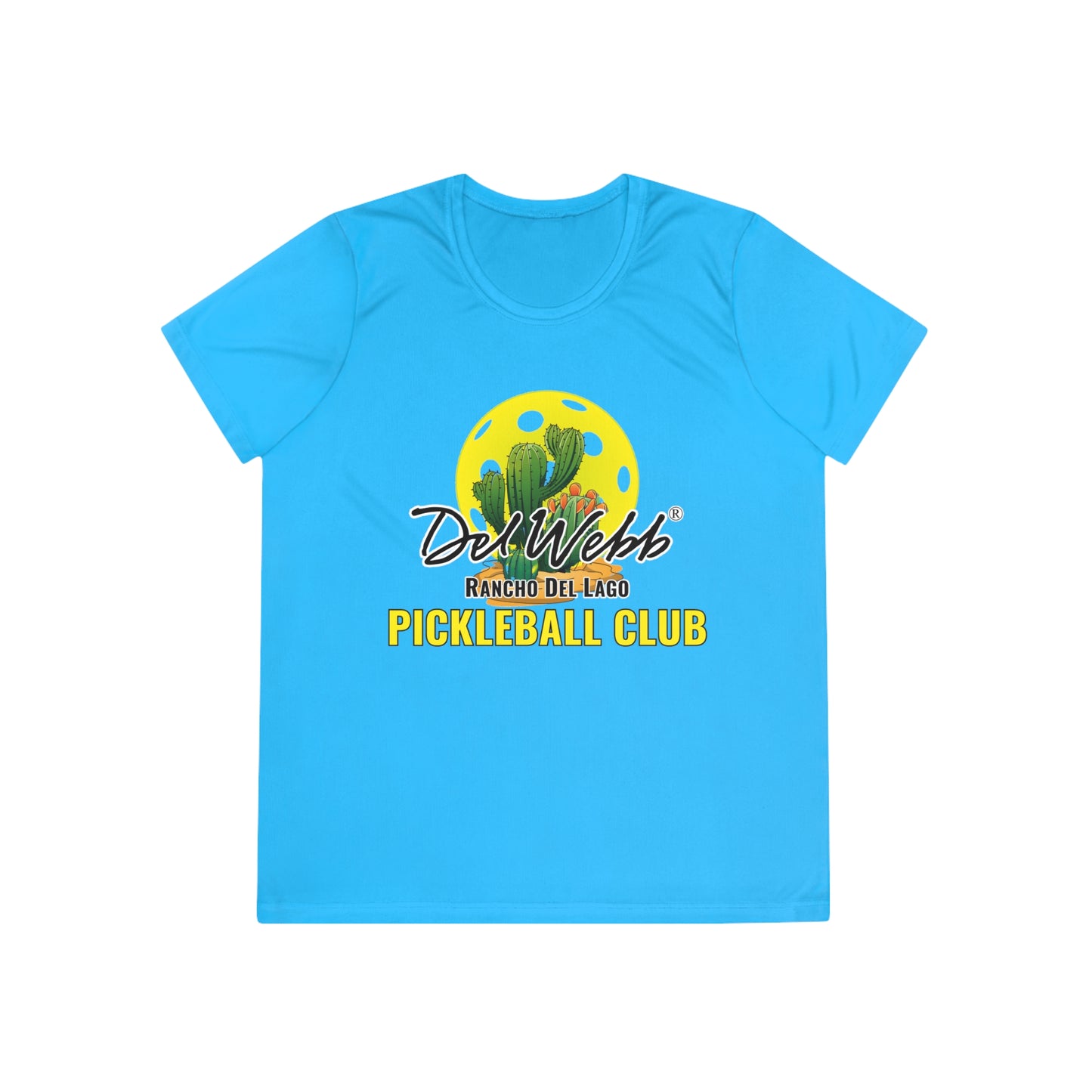 Del Webb Pickleball - Moisture Wicking, SPF 40, Ladies Competitor Tee