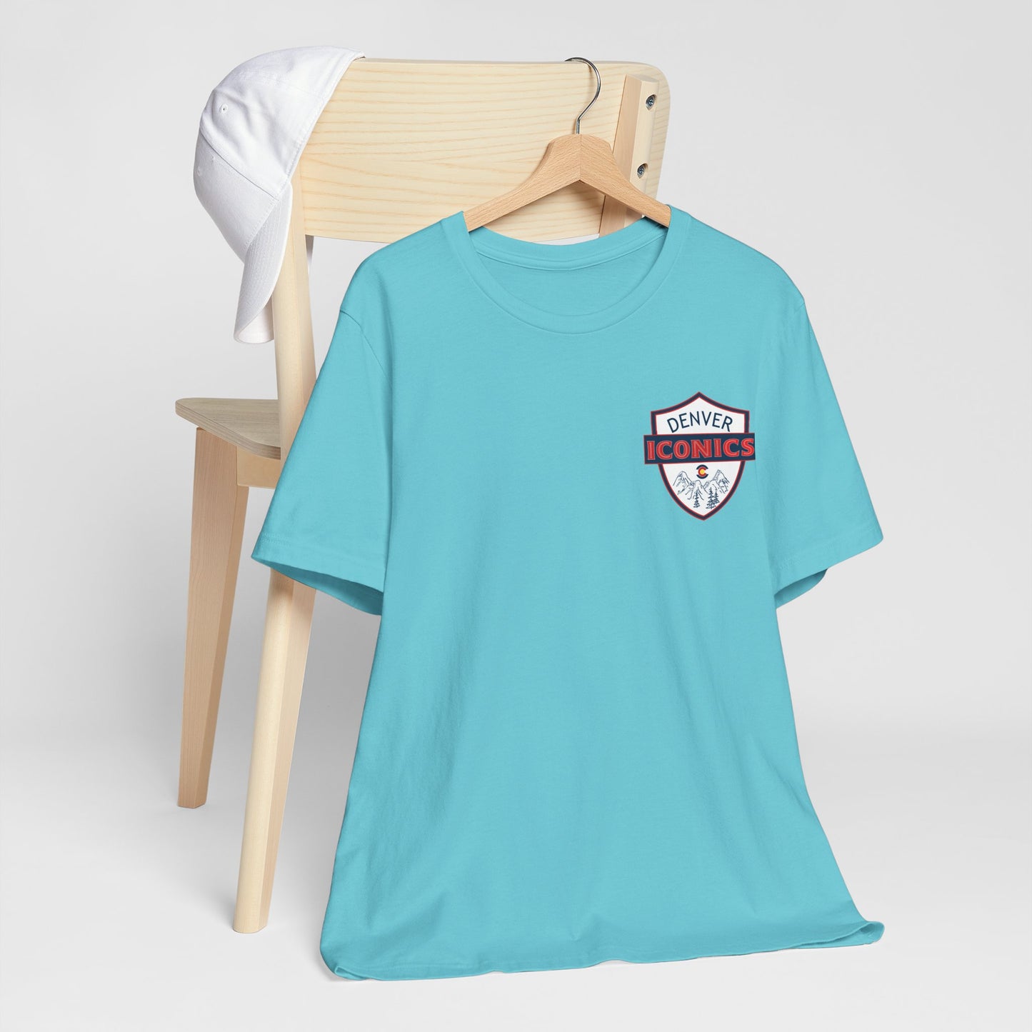 Denver Iconics Unisex Jersey Short Sleeve Tee - 100% cotton Bella Canvas - add name to back