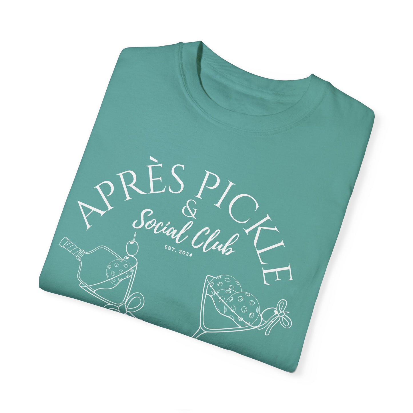 APRES Pickle & Social Club Unisex Garment-Dyed T-shirt
