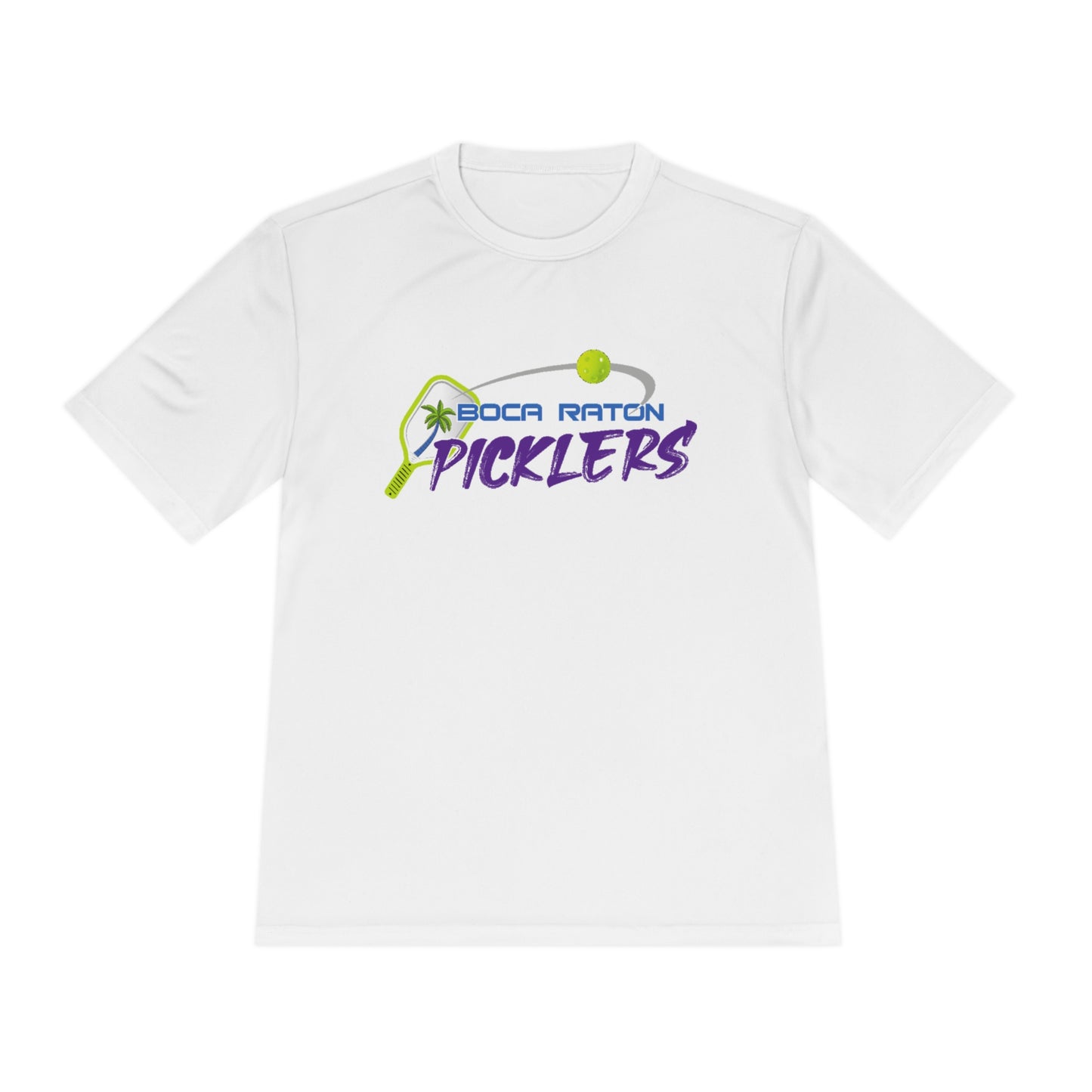 Boca Raton Picklers NPL Team - Unisex (fuller cut) Moisture Wicking T - customize back