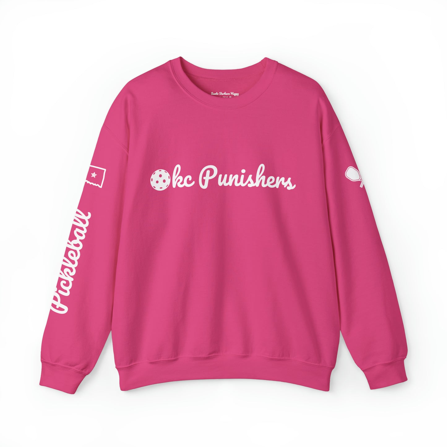 OKC Punishers Script Crew -50% cotton soft, Customize sleeve