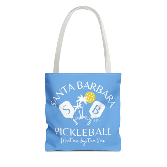 Santa Barbara Pickleball Light Blue Bag (Can add your name on back)