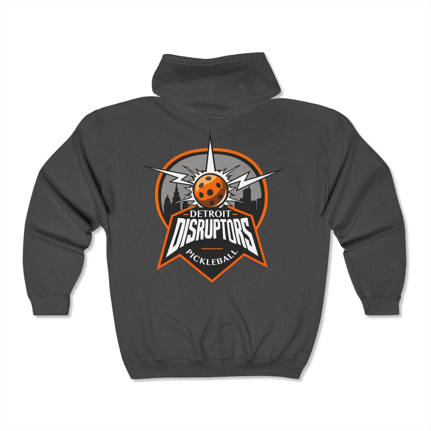 Detroit Disruptors Pickleball Hoodie - Unisex Heavy Blend Full Zip Sweatshirt