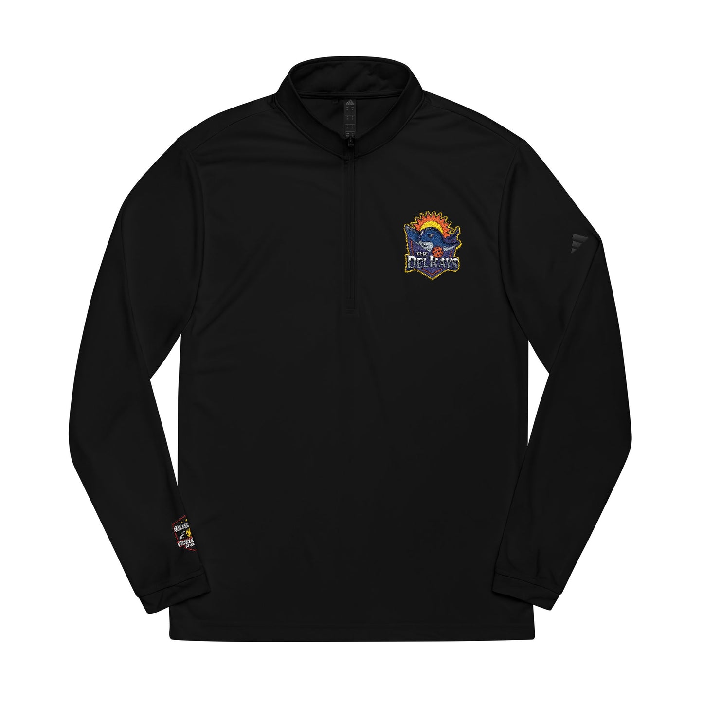 The Del Rays Embroidered Unisex ADIDAS® SPF 50 Quarter-Zip Pullover